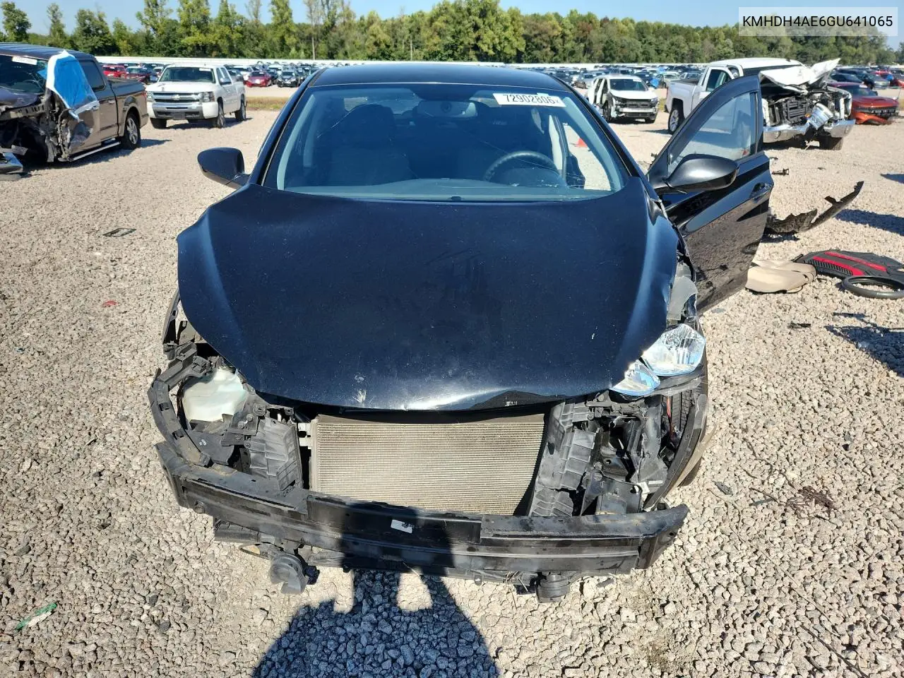 2016 HYUNDAI ELANTRA VIN KMHDH4AE6GU641065 — фото 5