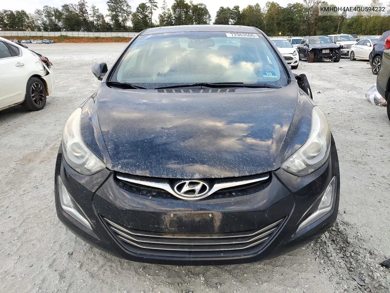 2016 HYUNDAI ELANTRA VIN KMHDH4AE4GU594232 — фото 5