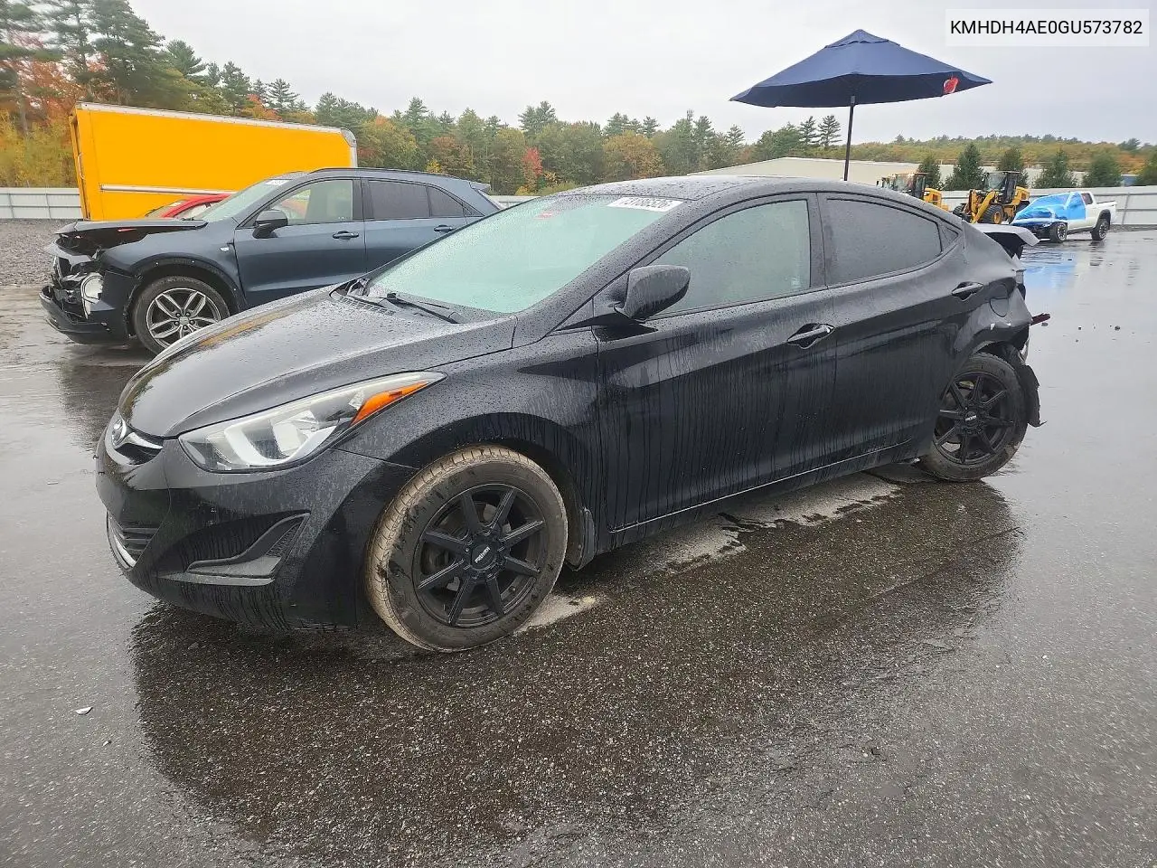 HYUNDAI ELANTRA 2016, VIN KMHDH4AE0GU573782