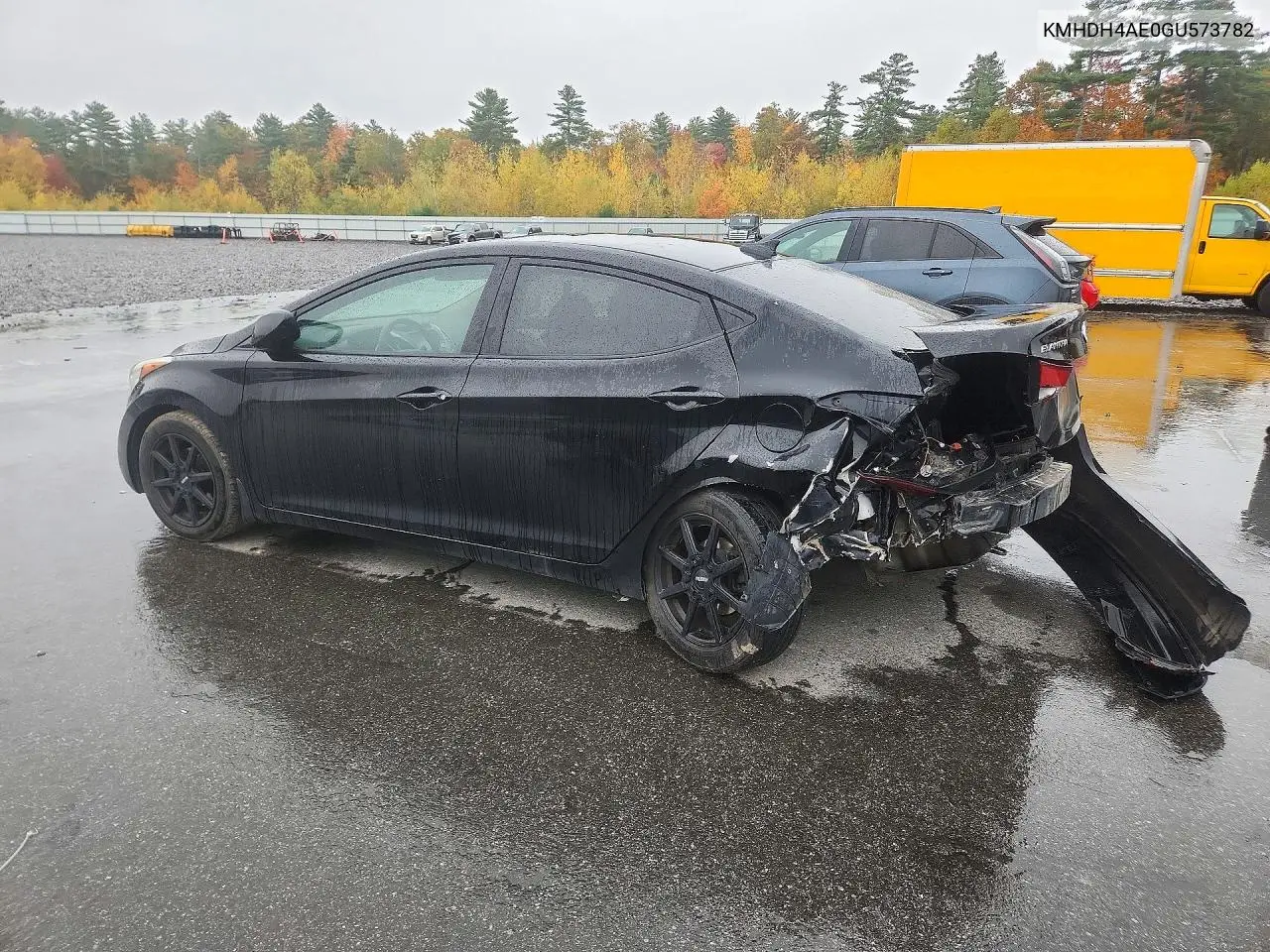 2016 HYUNDAI ELANTRA VIN KMHDH4AE0GU573782 — фото 2