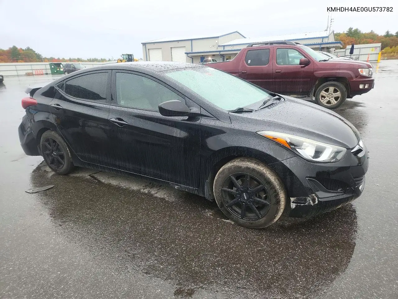 2016 HYUNDAI ELANTRA VIN KMHDH4AE0GU573782 — фото 4