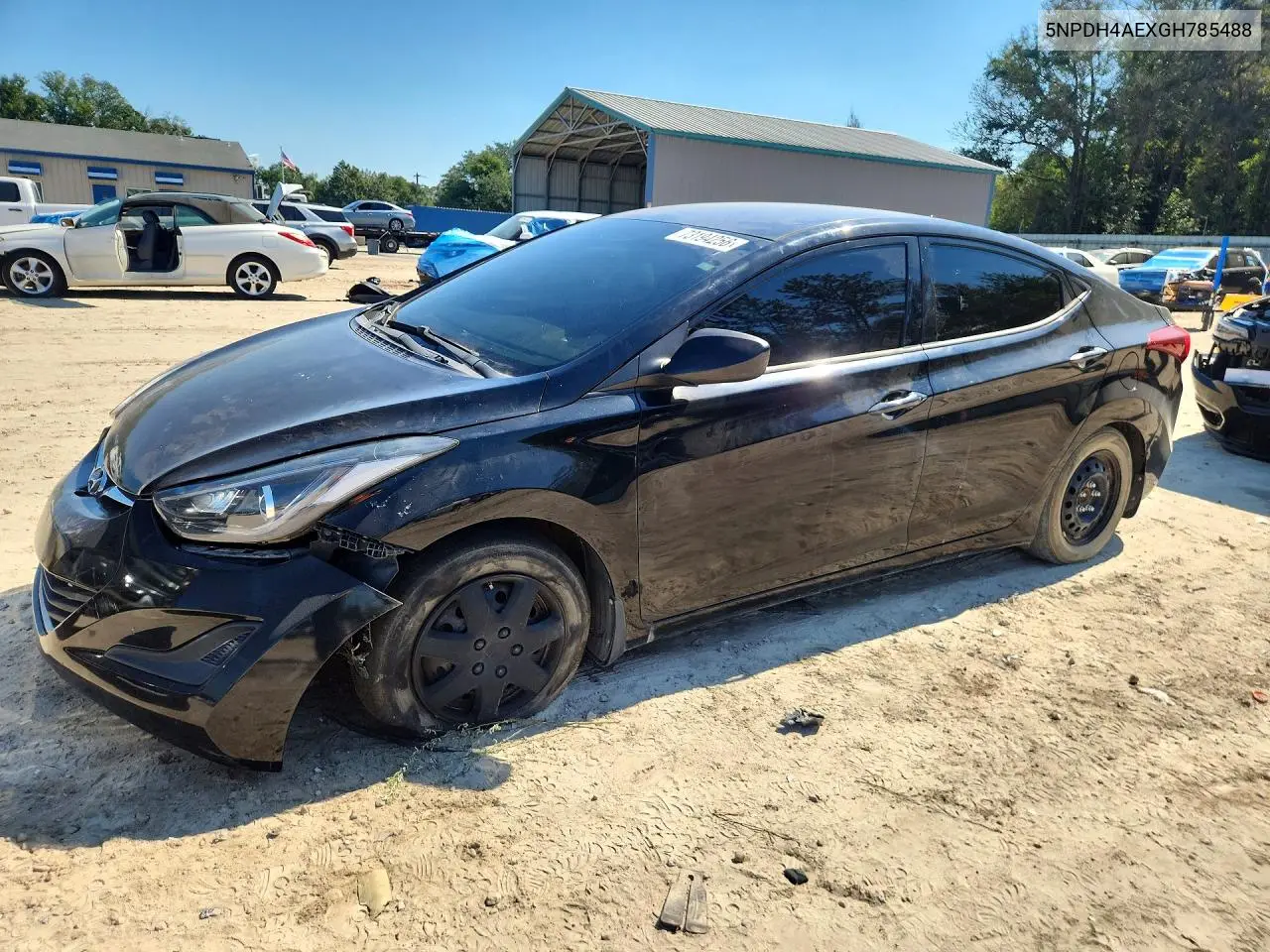 HYUNDAI ELANTRA 2016, VIN 5NPDH4AEXGH785488