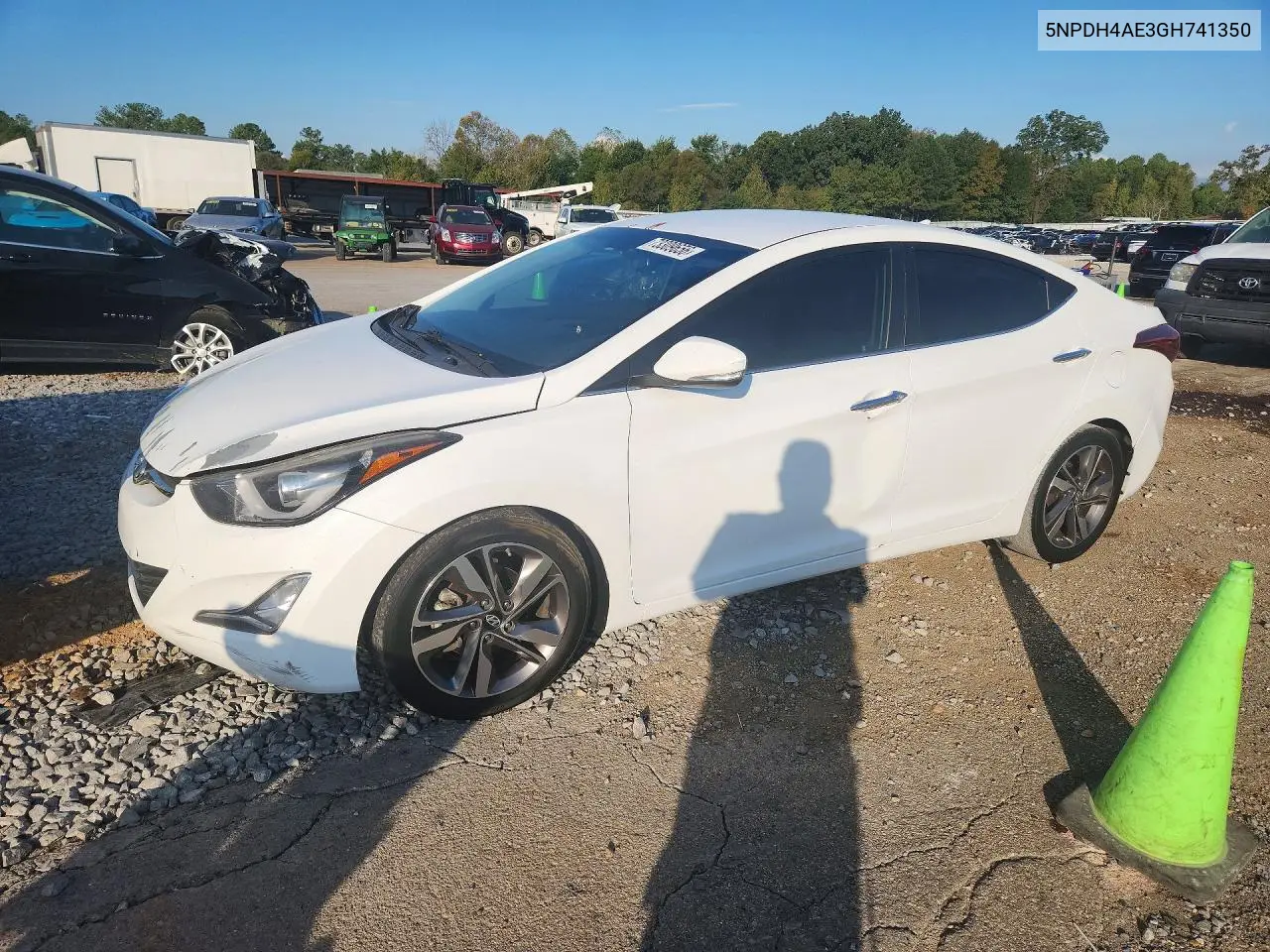 HYUNDAI ELANTRA 2016, VIN 5NPDH4AE3GH741350