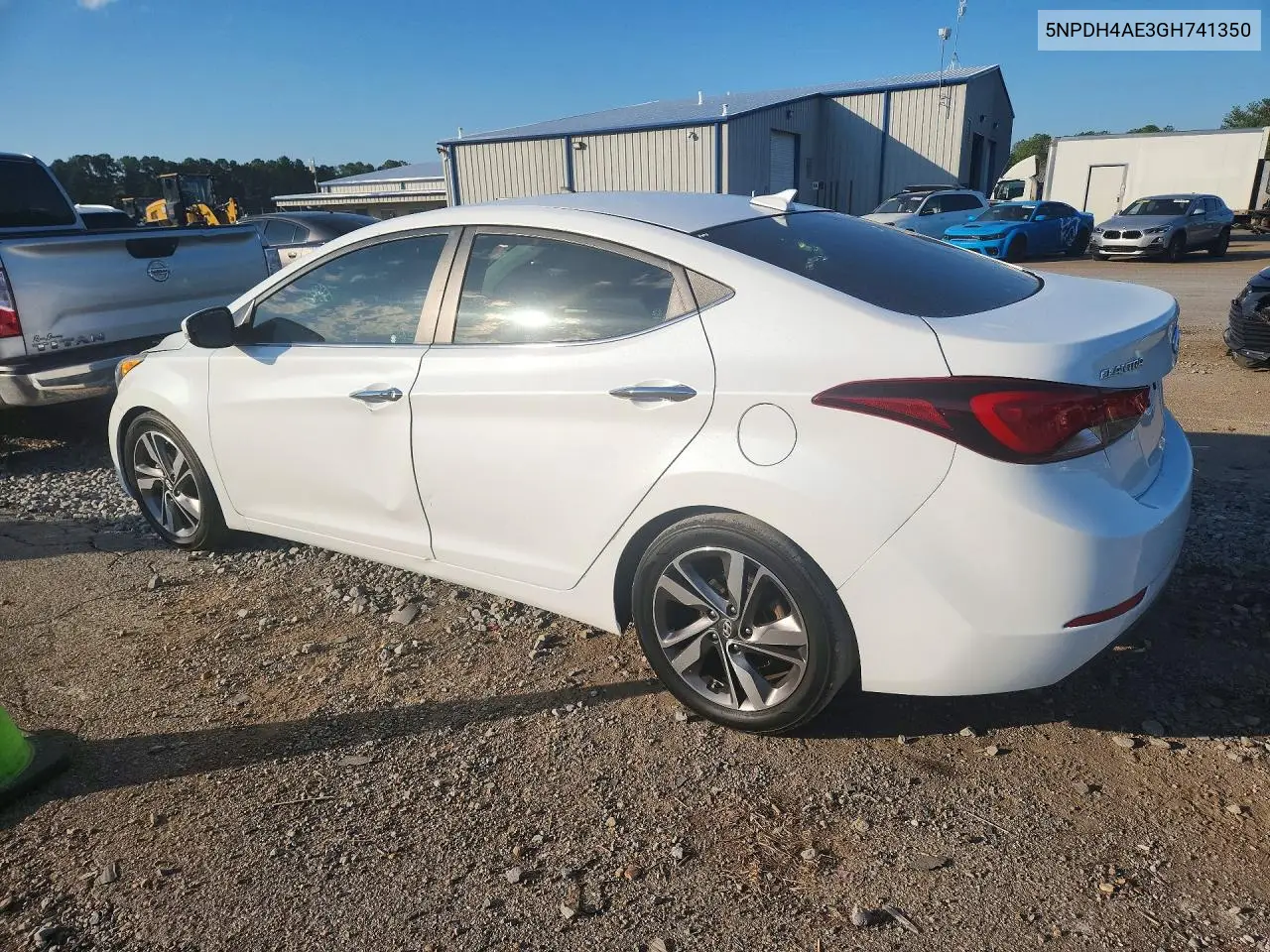 2016 HYUNDAI ELANTRA VIN 5NPDH4AE3GH741350 — фото 2