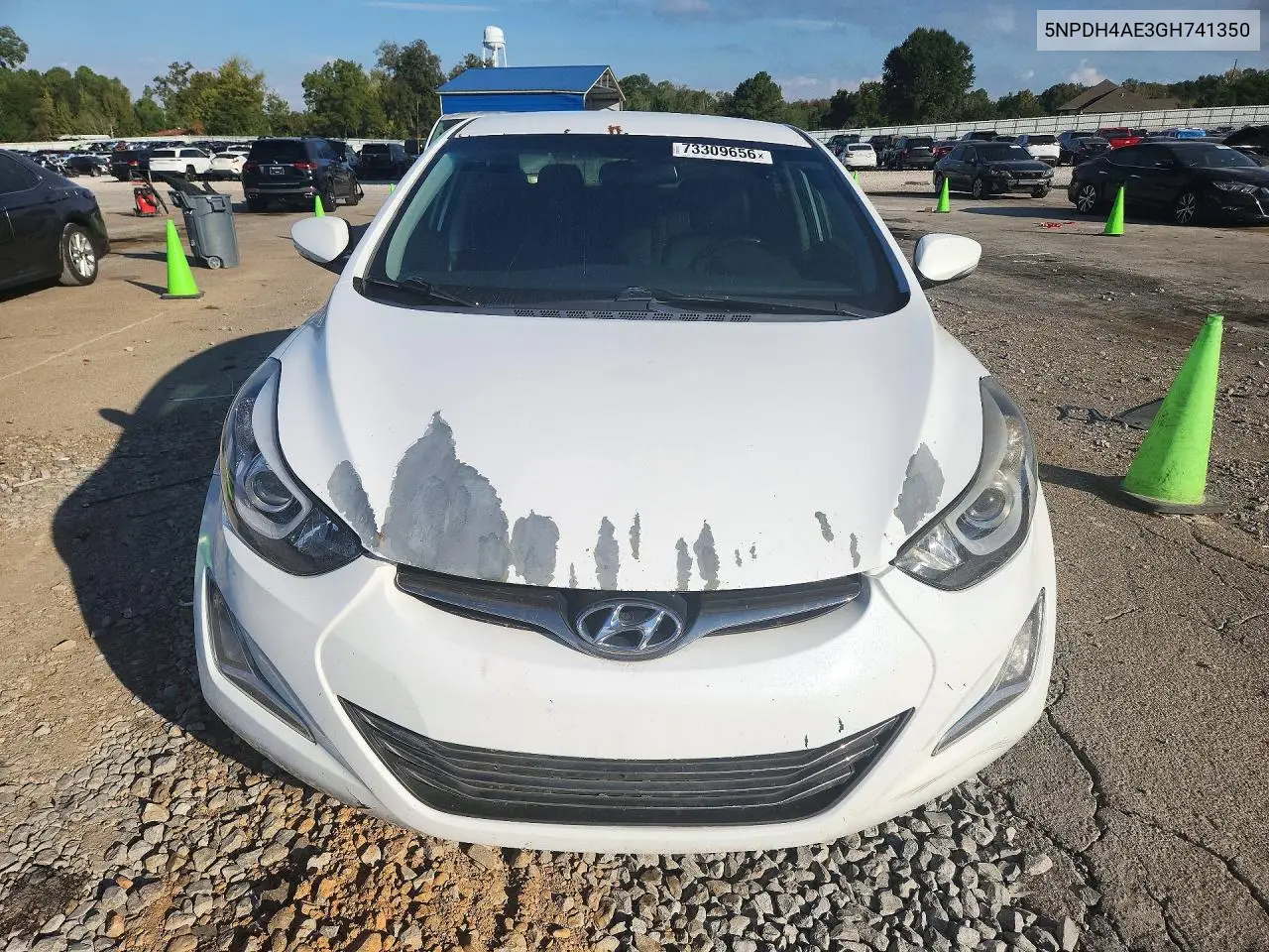 2016 HYUNDAI ELANTRA VIN 5NPDH4AE3GH741350 — фото 5