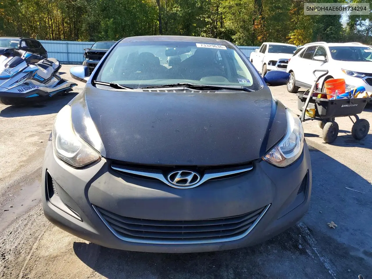 2016 HYUNDAI ELANTRA VIN 5NPDH4AE6GH734294 — фото 5