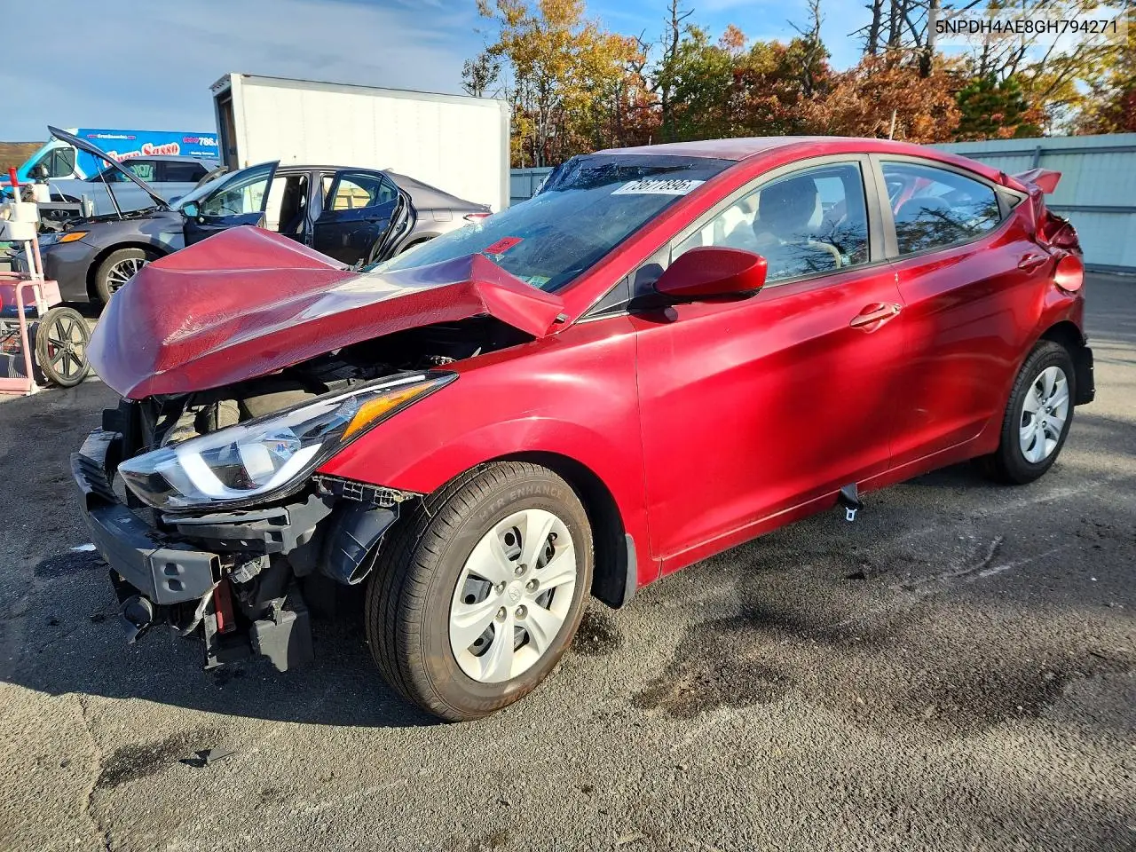 HYUNDAI ELANTRA 2016, VIN 5NPDH4AE8GH794271