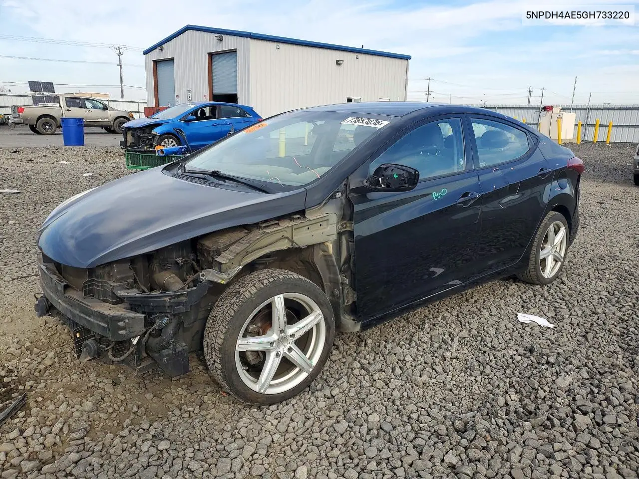HYUNDAI ELANTRA 2016, VIN 5NPDH4AE5GH733220