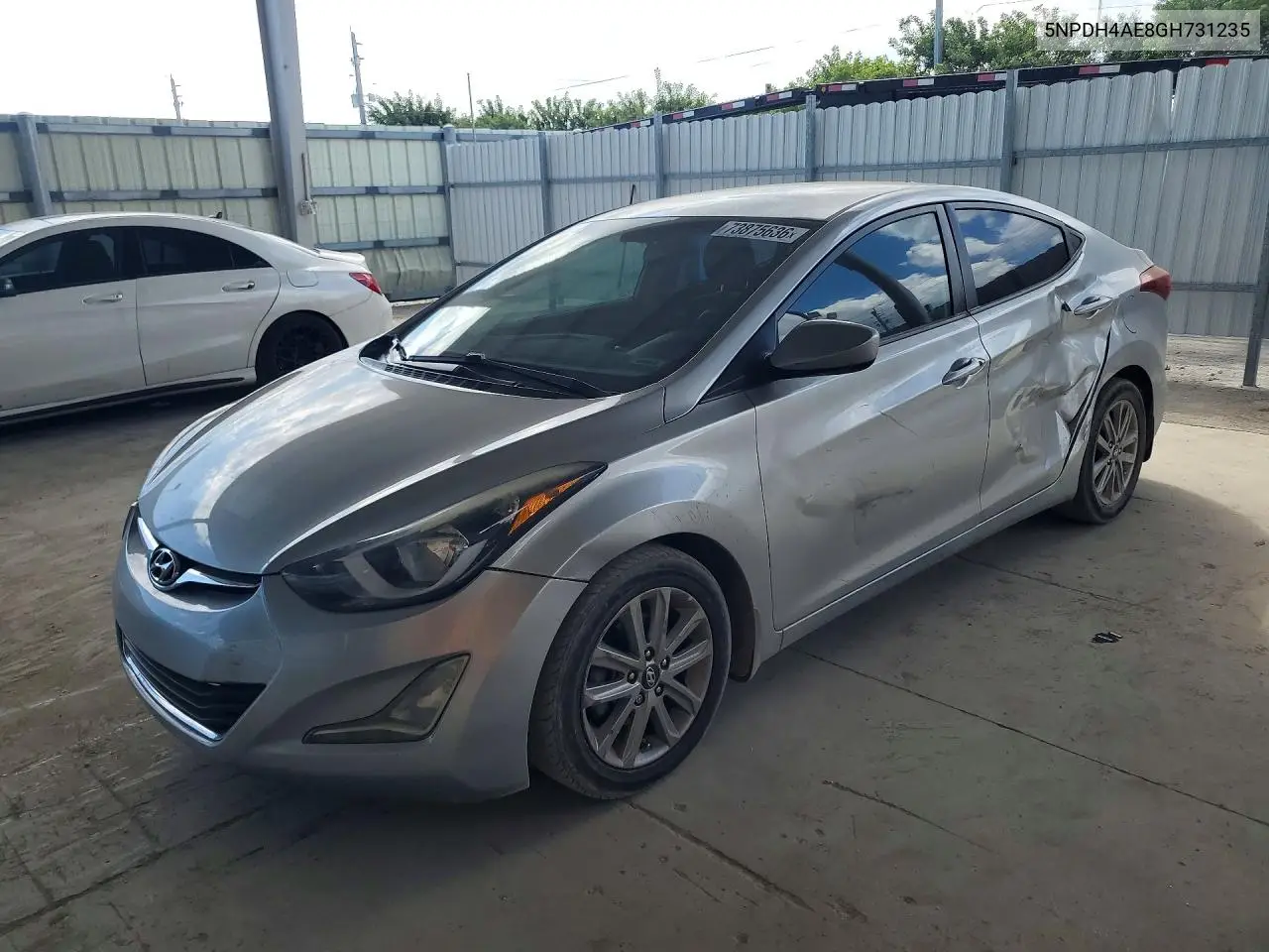 HYUNDAI ELANTRA 2016, VIN 5NPDH4AE8GH731235