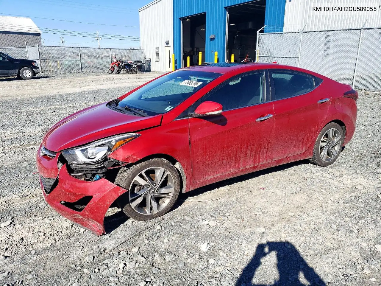 HYUNDAI ELANTRA 2016, VIN KMHDH4AH2GU589055