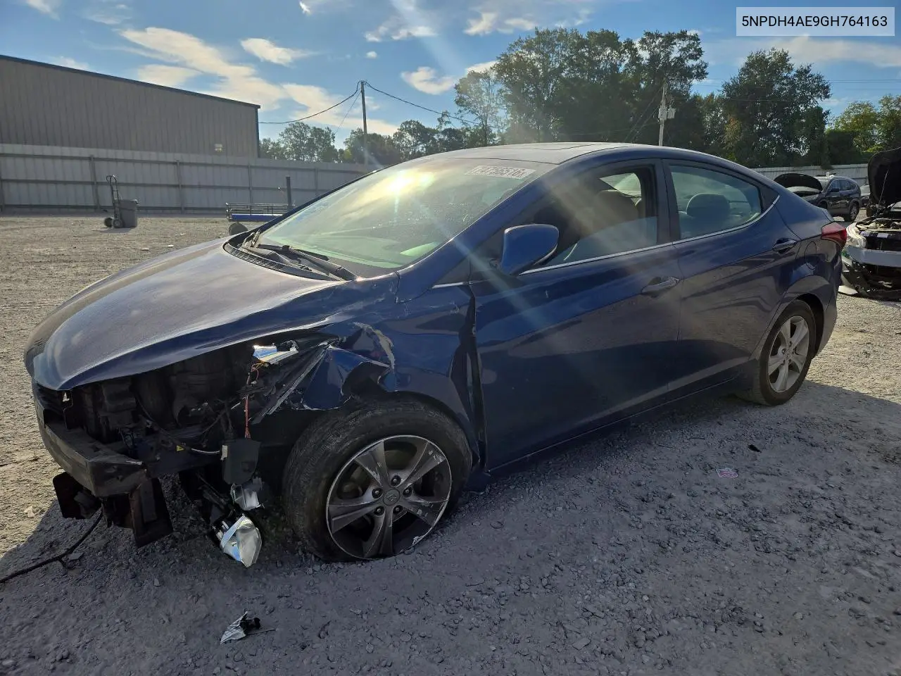 HYUNDAI ELANTRA 2016, VIN 5NPDH4AE9GH764163