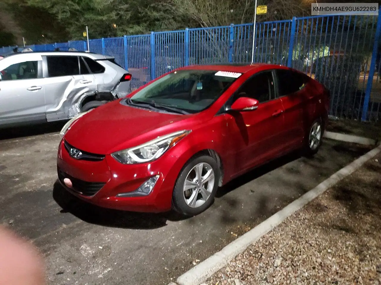 HYUNDAI ELANTRA 2016, VIN KMHDH4AE9GU622283