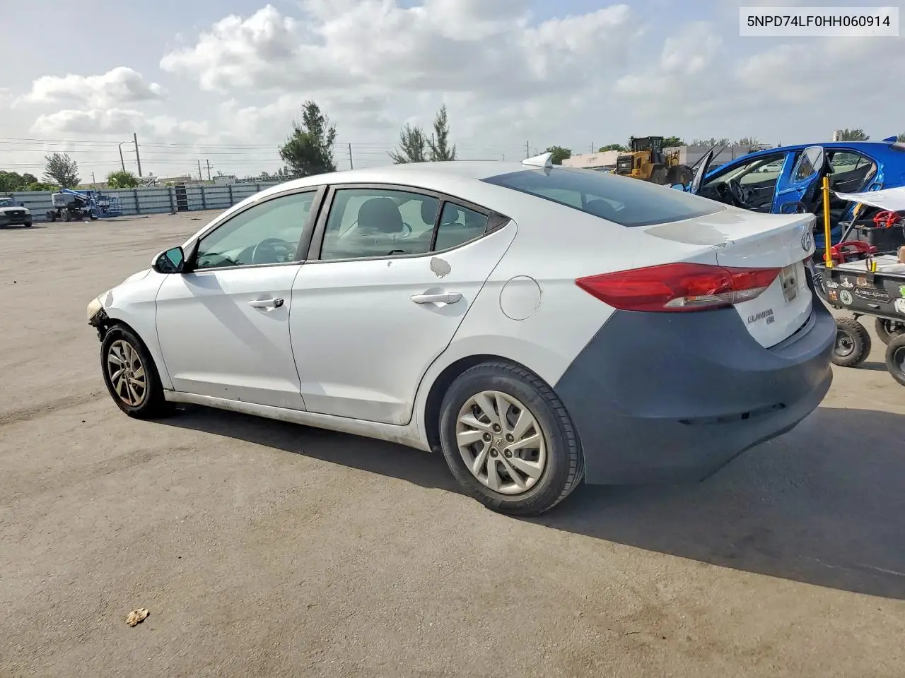 2017 HYUNDAI ELANTRA VIN 5NPD74LF0HH060914 — фото 2