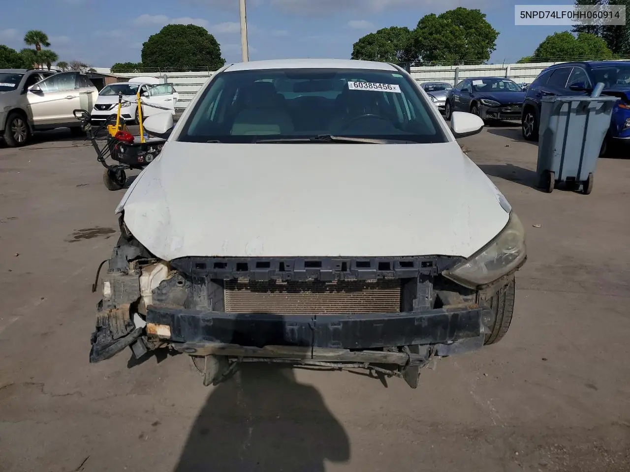 2017 HYUNDAI ELANTRA VIN 5NPD74LF0HH060914 — фото 5