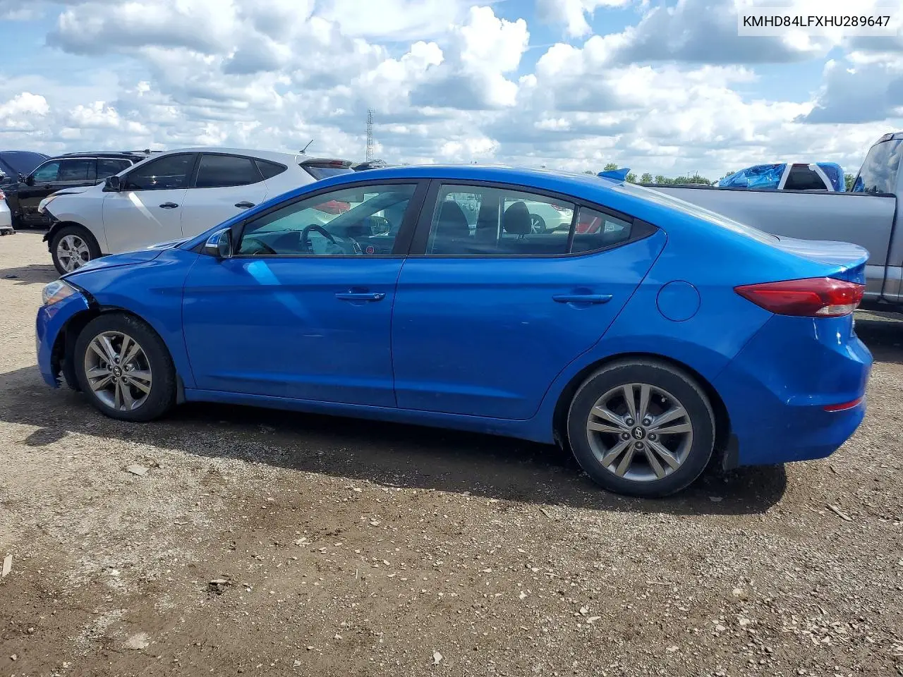 2017 HYUNDAI ELANTRA VIN KMHD84LFXHU289647 — фото 2