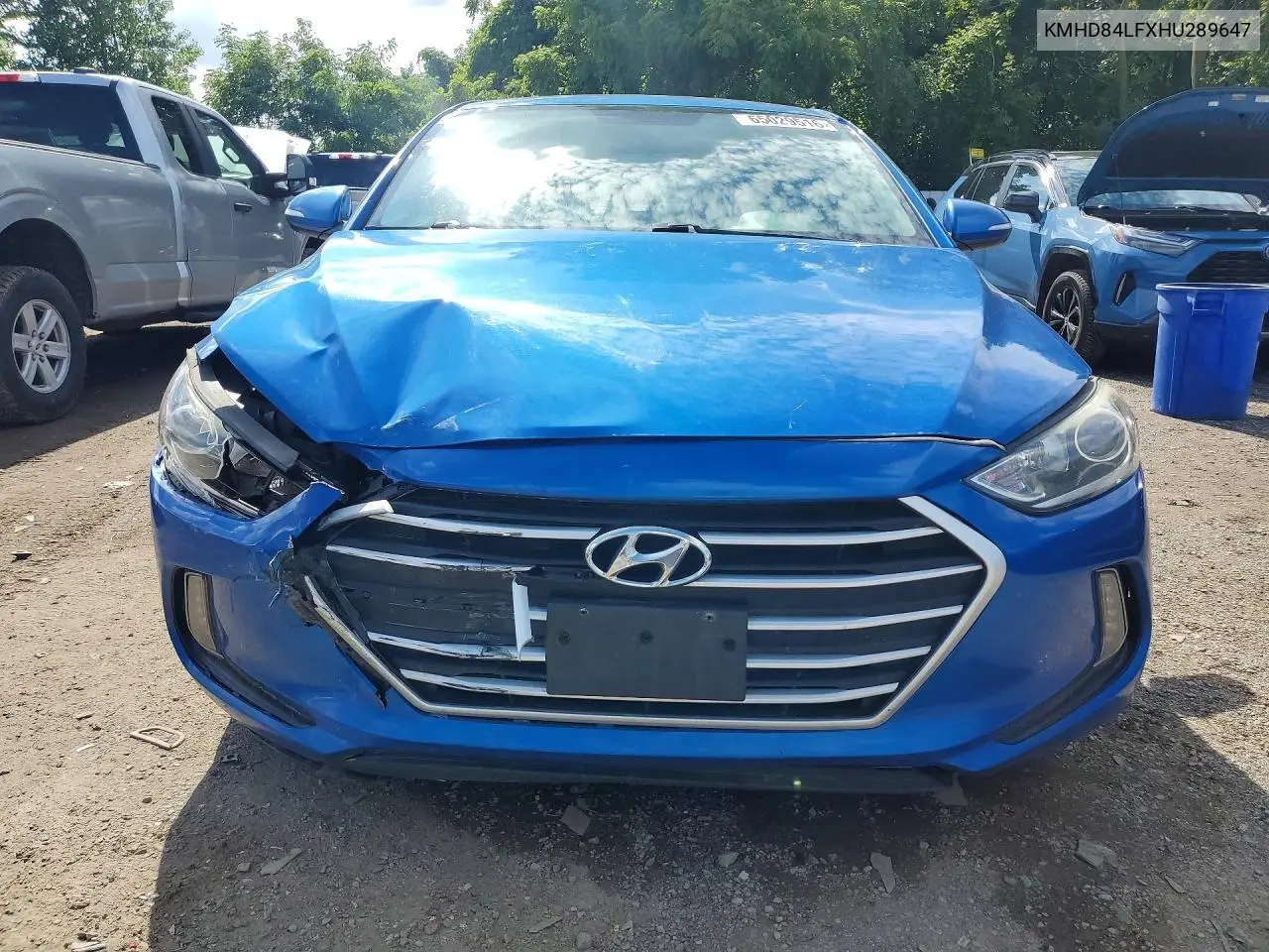 2017 HYUNDAI ELANTRA VIN KMHD84LFXHU289647 — фото 5