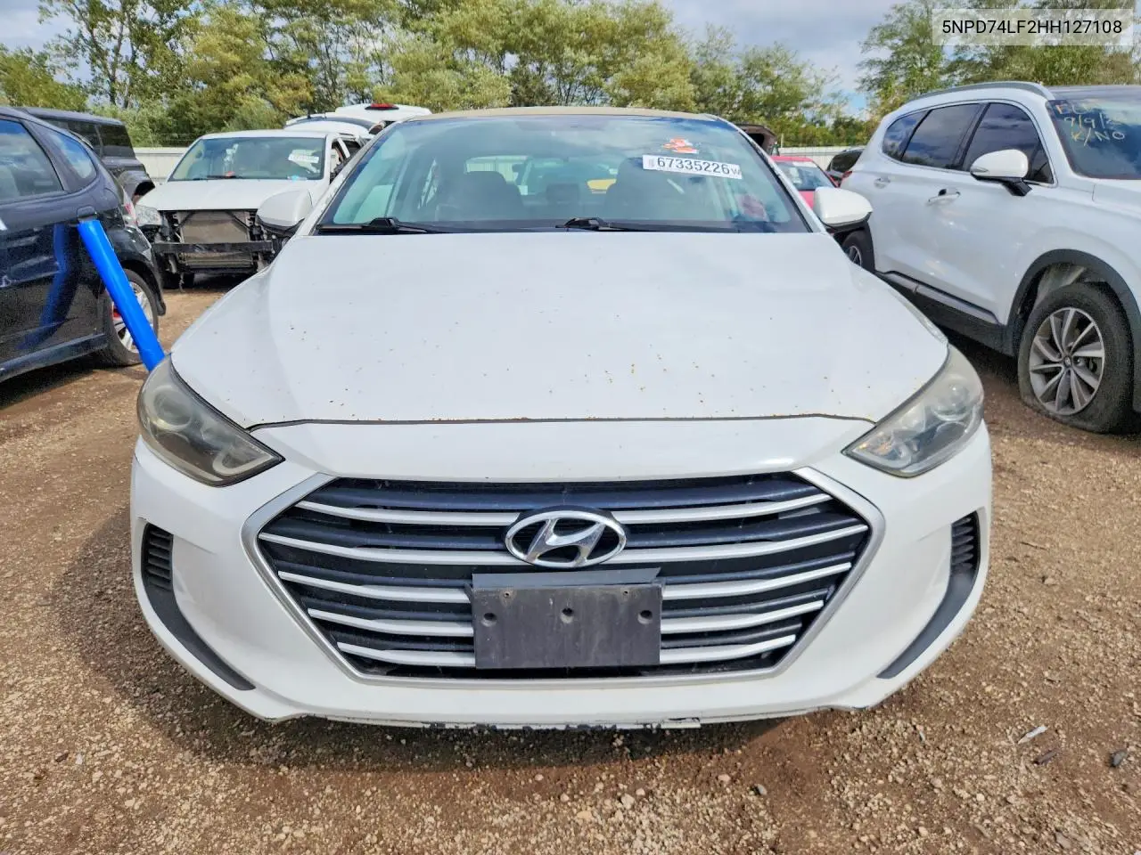 2017 HYUNDAI ELANTRA VIN 5NPD74LF2HH127108 — фото 5