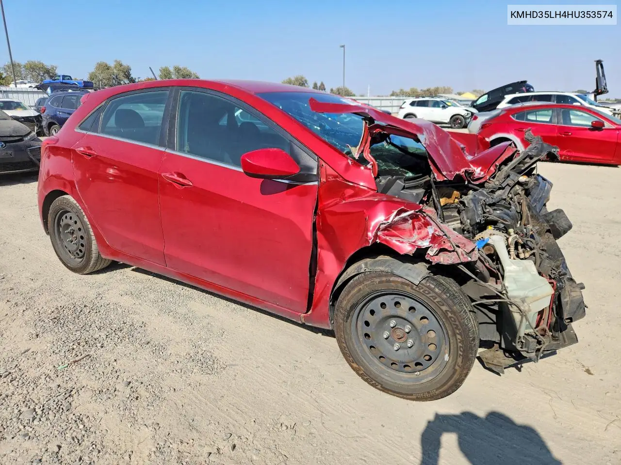 2017 HYUNDAI ELANTRA VIN KMHD35LH4HU353574 — фото 4