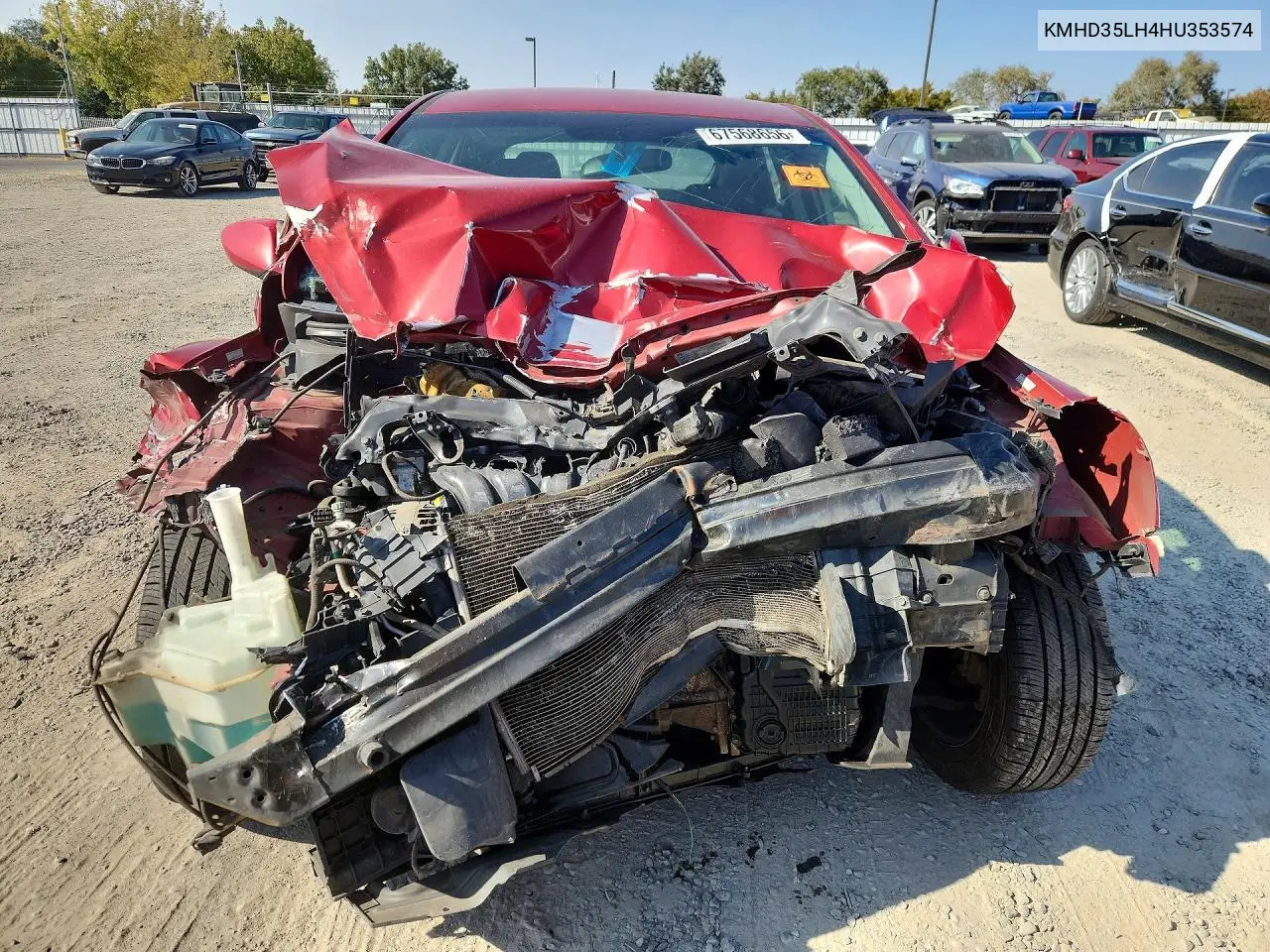 2017 HYUNDAI ELANTRA VIN KMHD35LH4HU353574 — фото 5