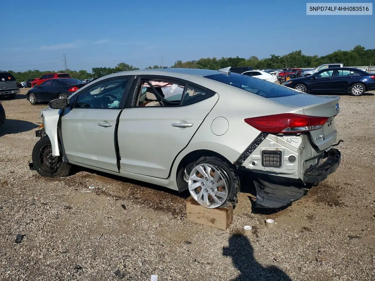 2017 HYUNDAI ELANTRA VIN 5NPD74LF4HH083516 — фото 2