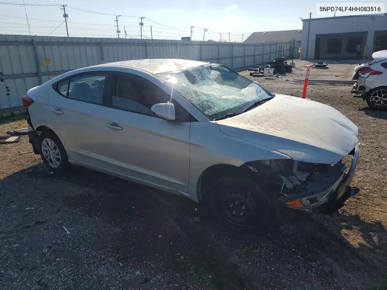 2017 HYUNDAI ELANTRA VIN 5NPD74LF4HH083516 — фото 4
