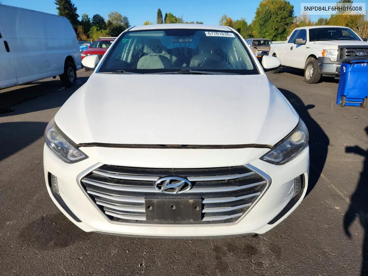 2017 HYUNDAI ELANTRA VIN 5NPD84LF6HH016008 — фото 5