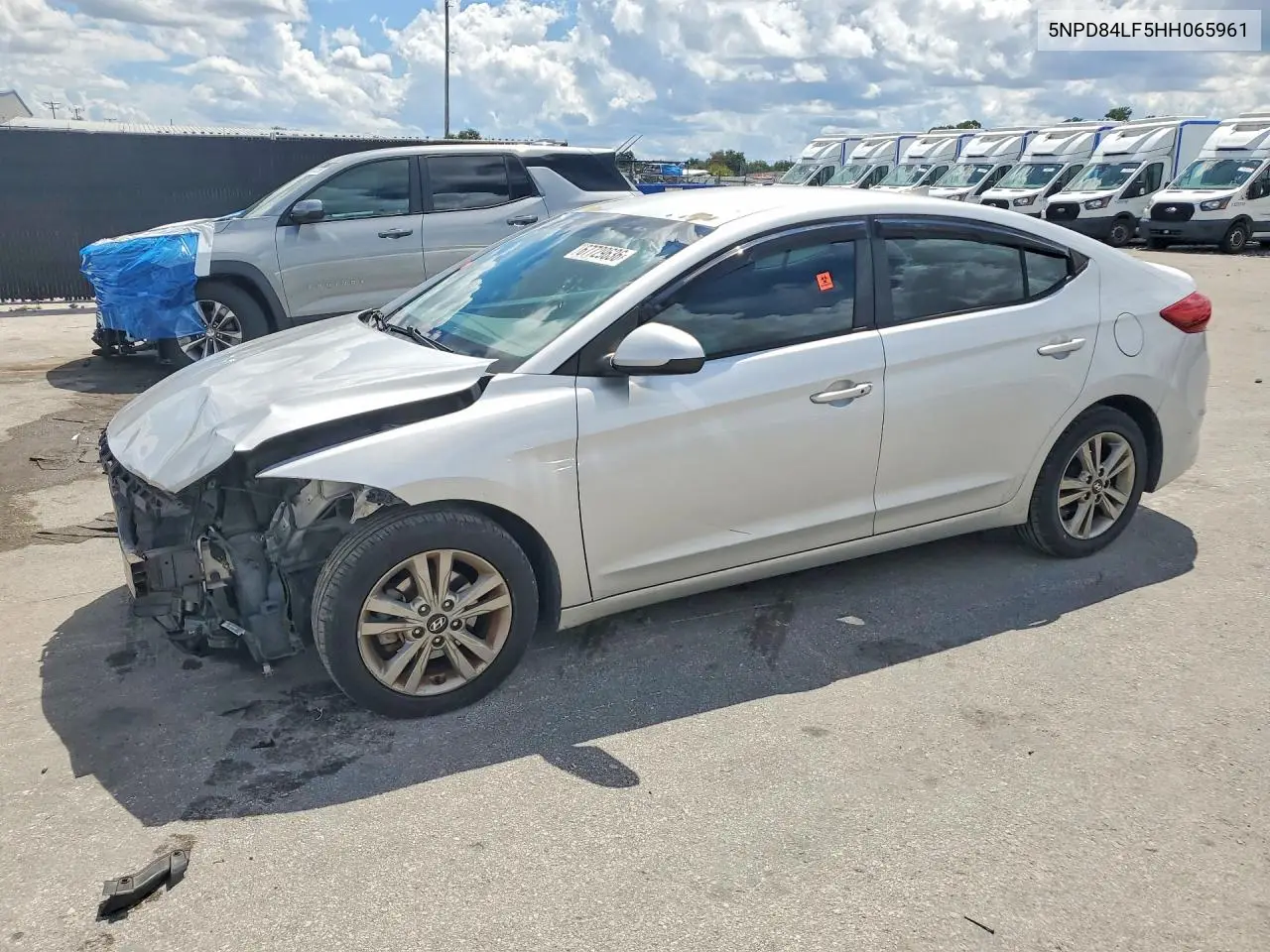 HYUNDAI ELANTRA 2017, VIN 5NPD84LF5HH065961