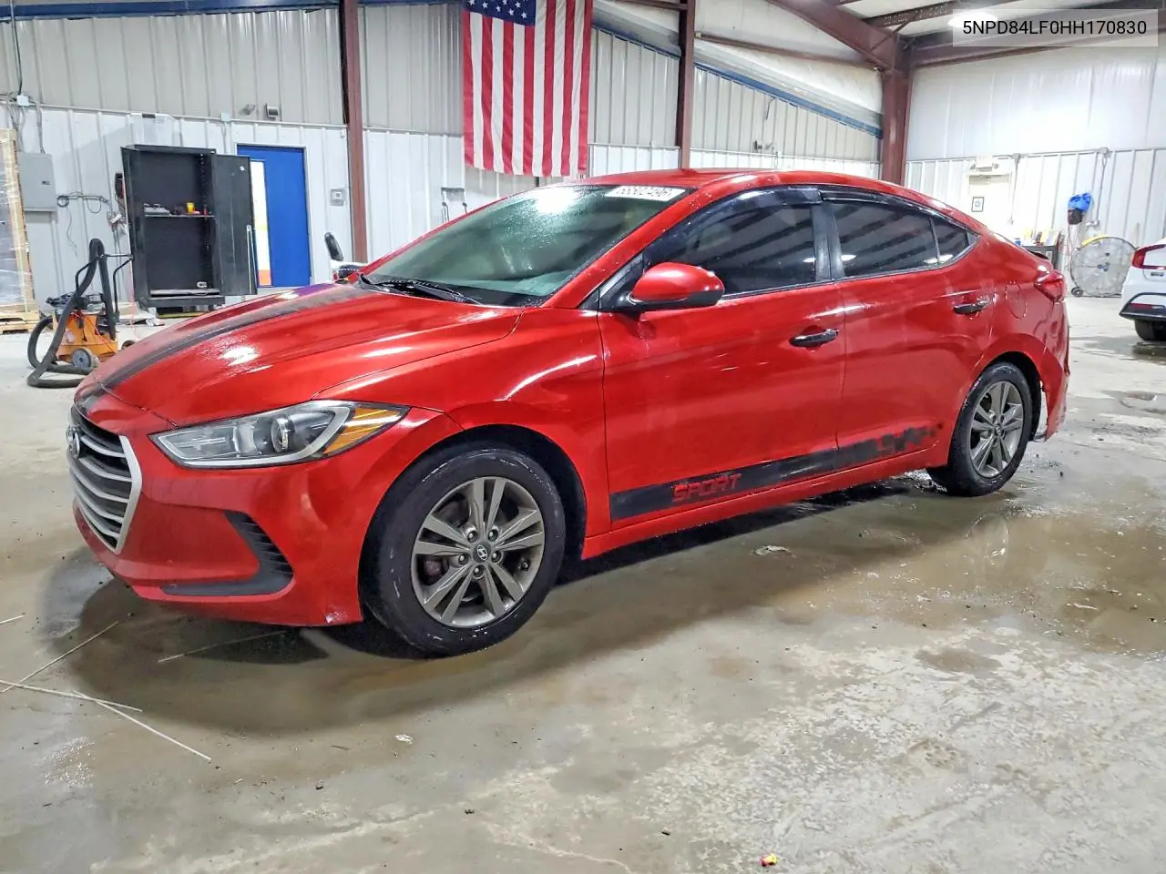 HYUNDAI ELANTRA 2017, VIN 5NPD84LF0HH170830