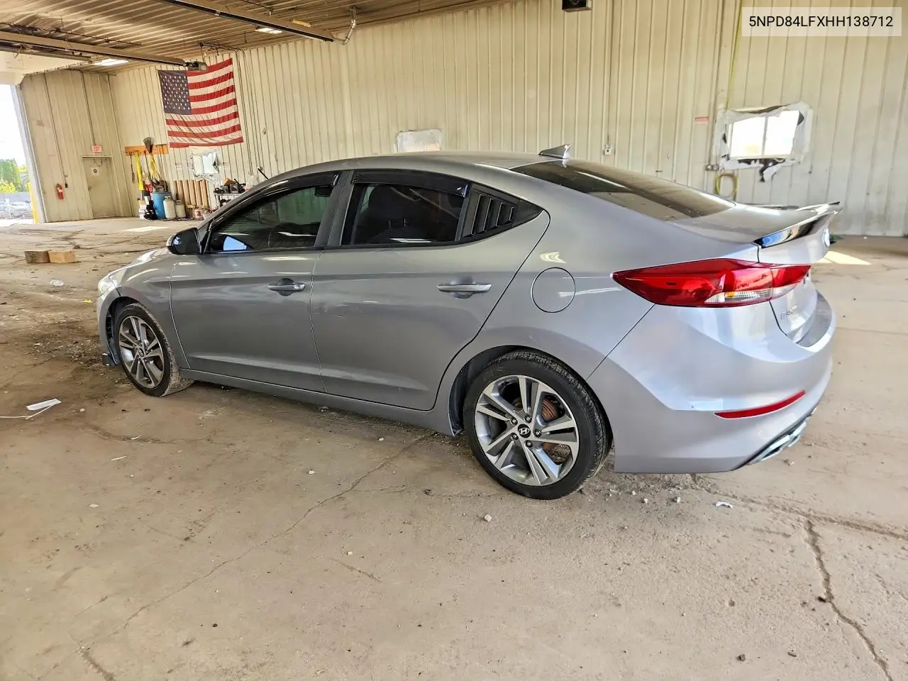 2017 HYUNDAI ELANTRA VIN 5NPD84LFXHH138712 — фото 2