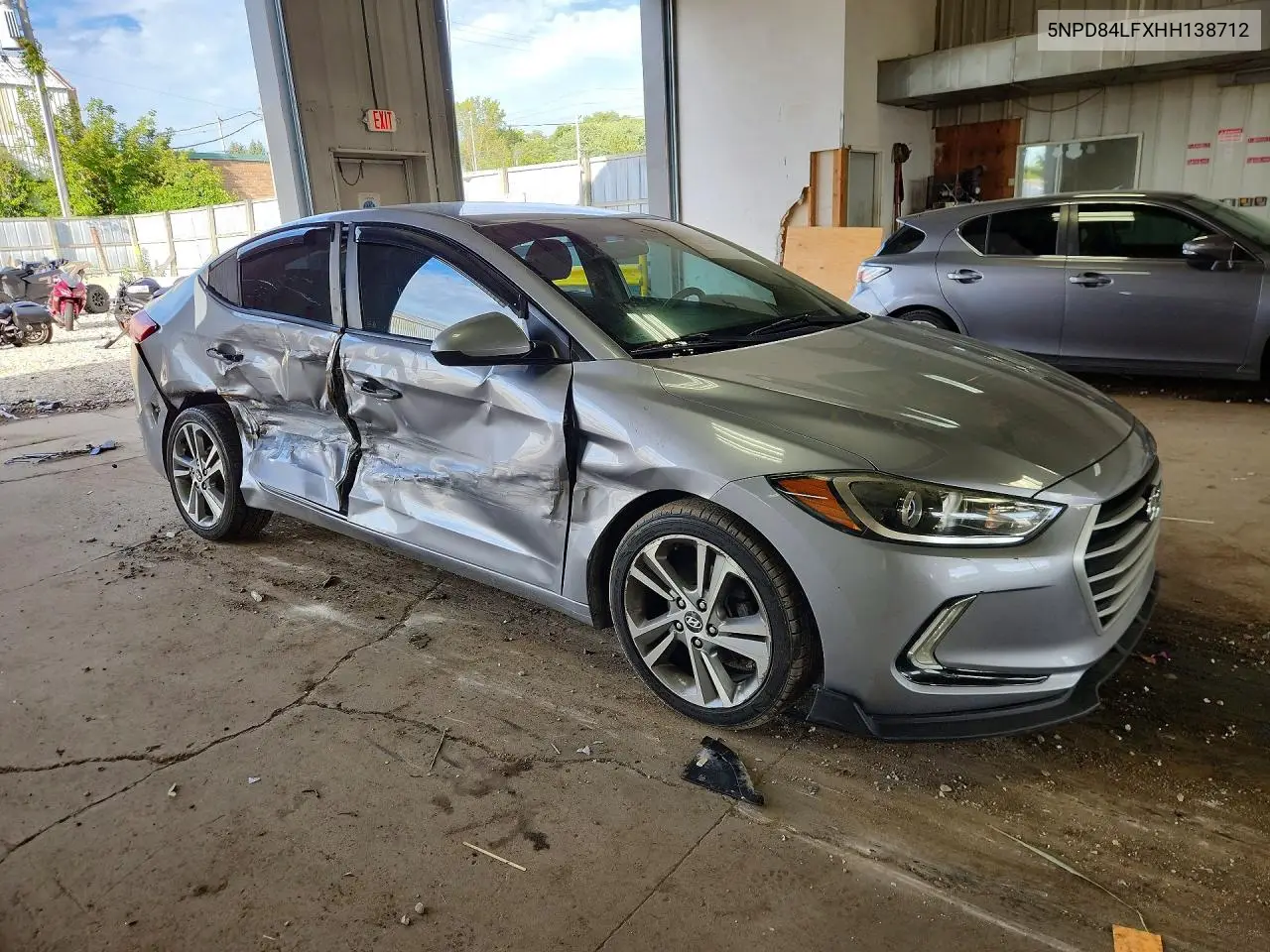 2017 HYUNDAI ELANTRA VIN 5NPD84LFXHH138712 — фото 4