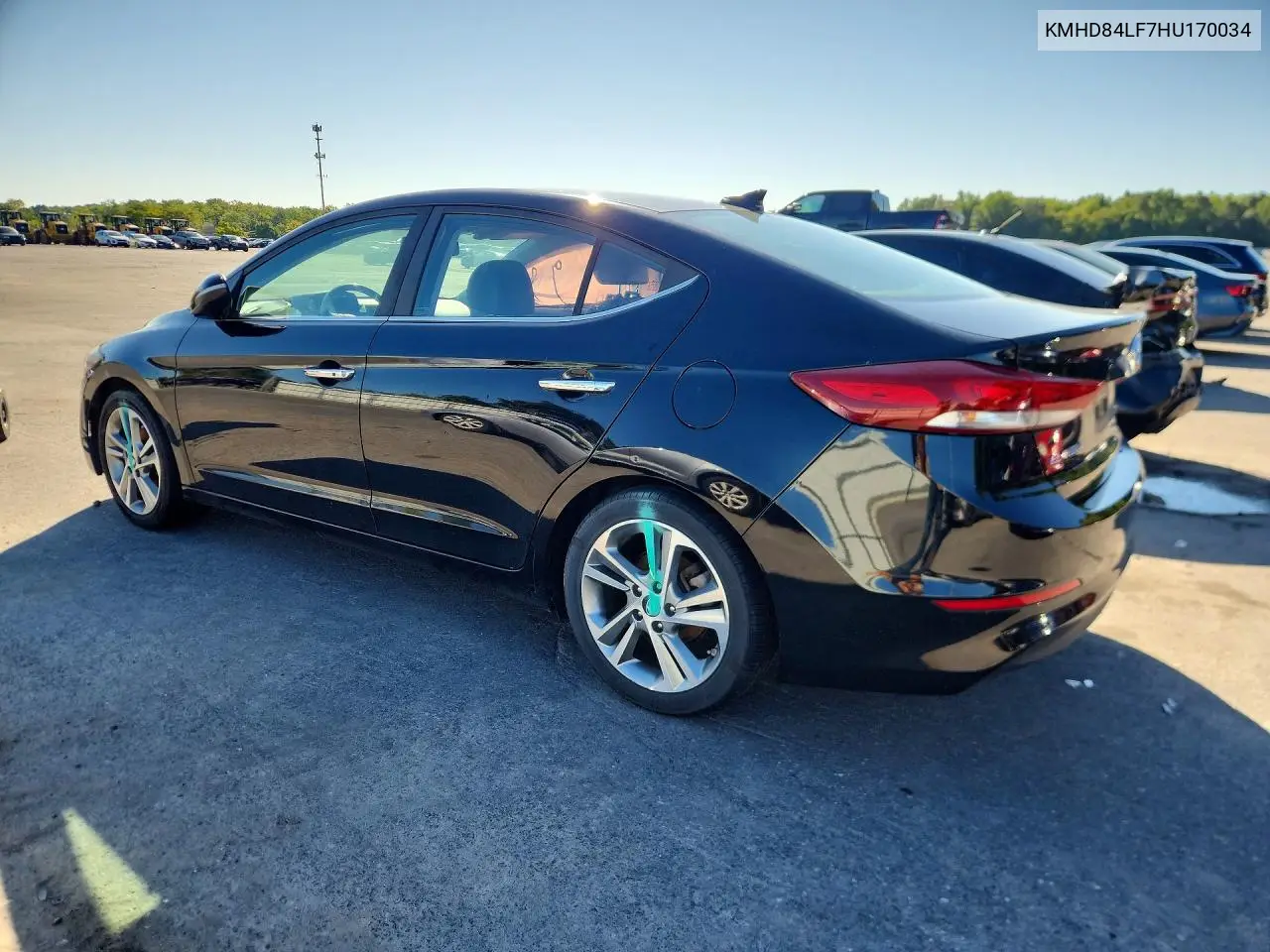 2017 HYUNDAI ELANTRA VIN KMHD84LF7HU170034 — фото 2