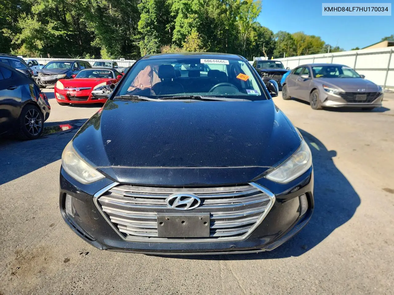 2017 HYUNDAI ELANTRA VIN KMHD84LF7HU170034 — фото 5