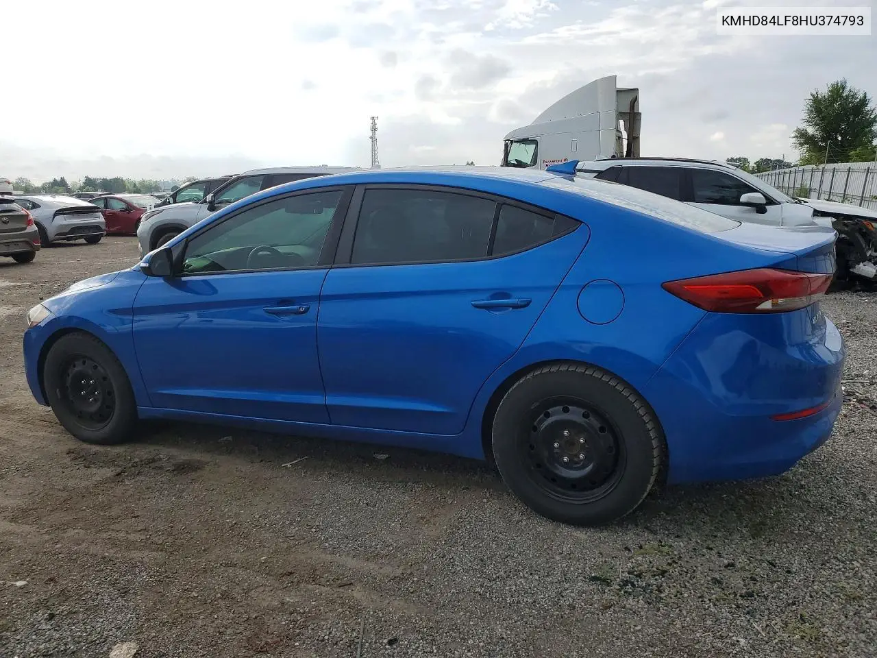 2017 HYUNDAI ELANTRA VIN KMHD84LF8HU374793 — фото 2