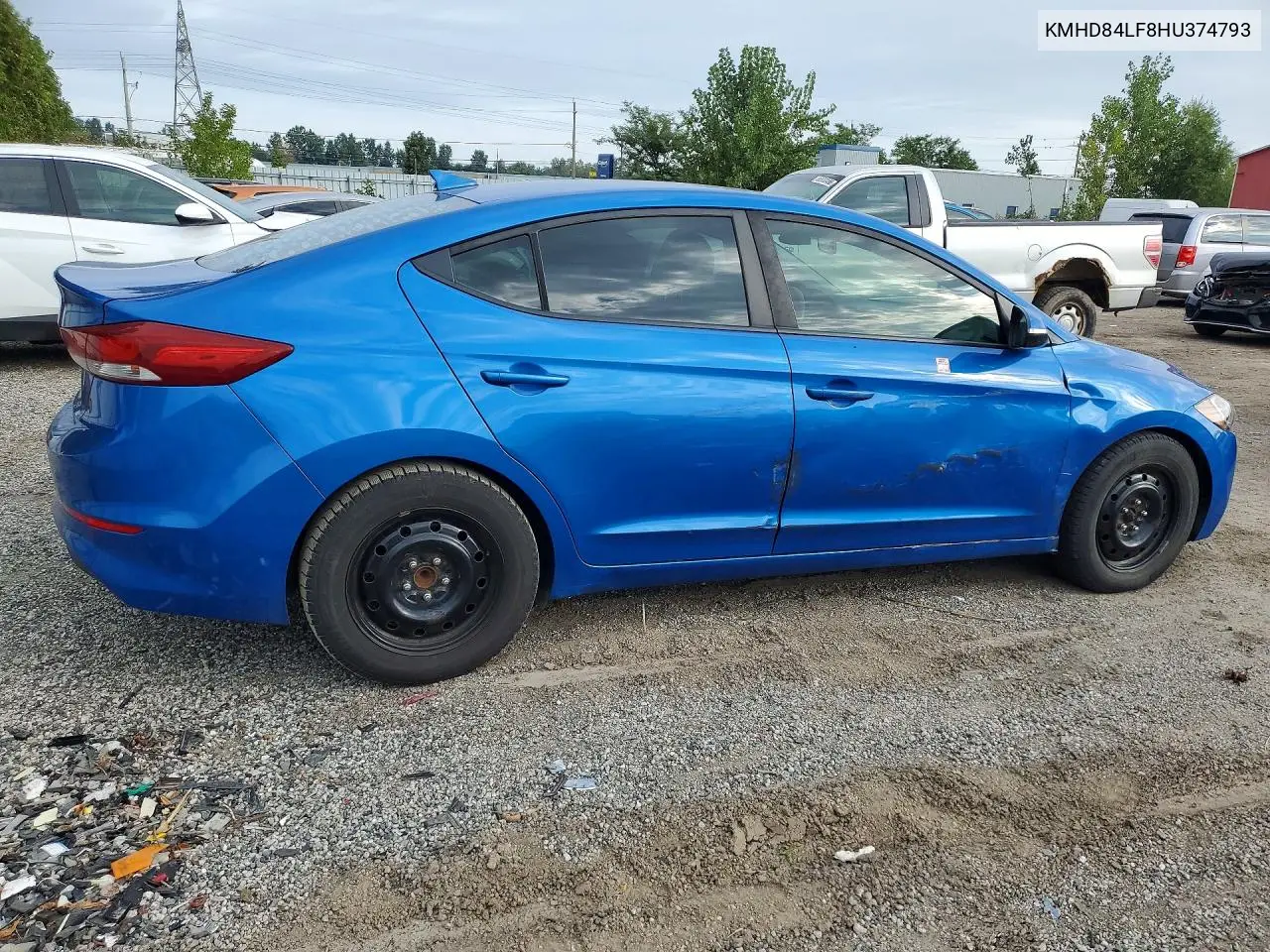 2017 HYUNDAI ELANTRA VIN KMHD84LF8HU374793 — фото 3