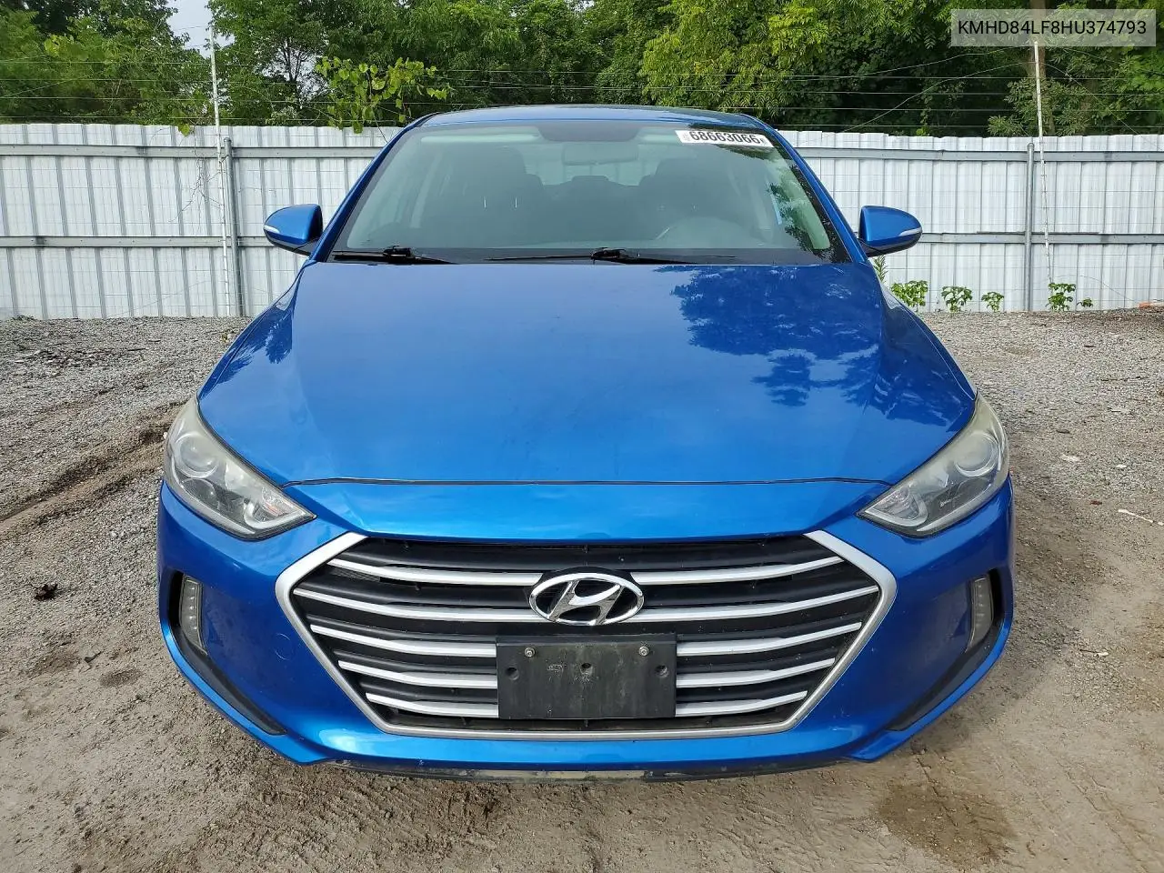 2017 HYUNDAI ELANTRA VIN KMHD84LF8HU374793 — фото 5