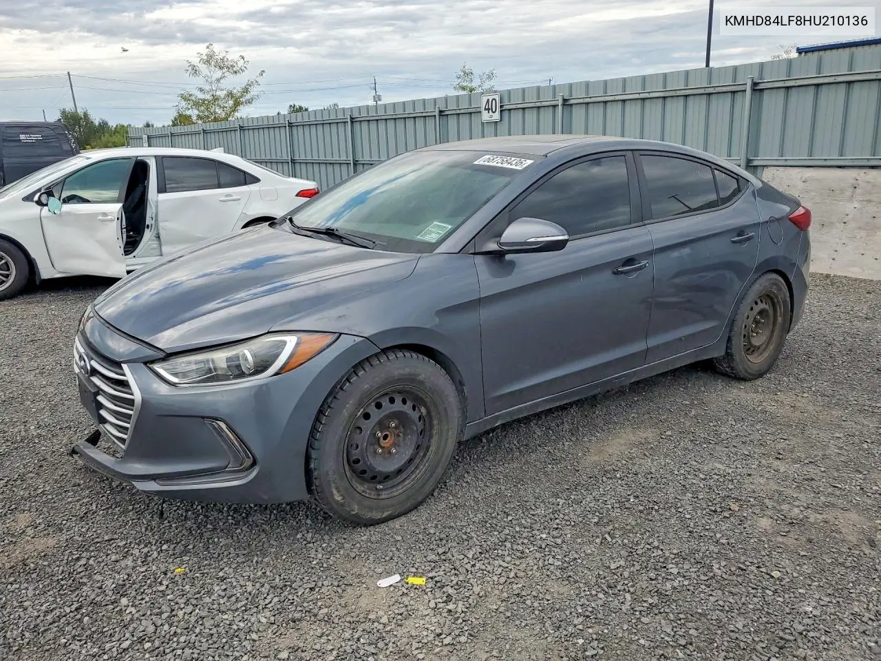 HYUNDAI ELANTRA 2017, VIN KMHD84LF8HU210136