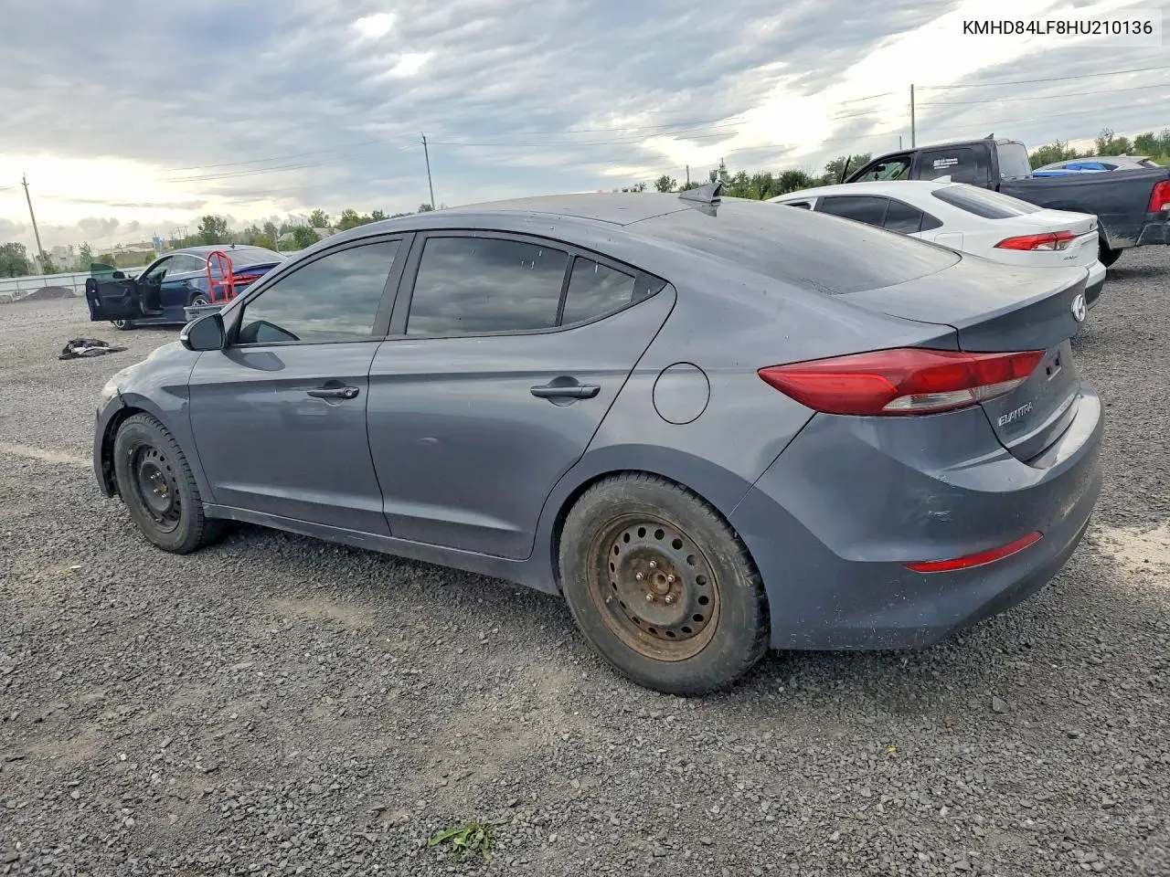 2017 HYUNDAI ELANTRA VIN KMHD84LF8HU210136 — фото 2