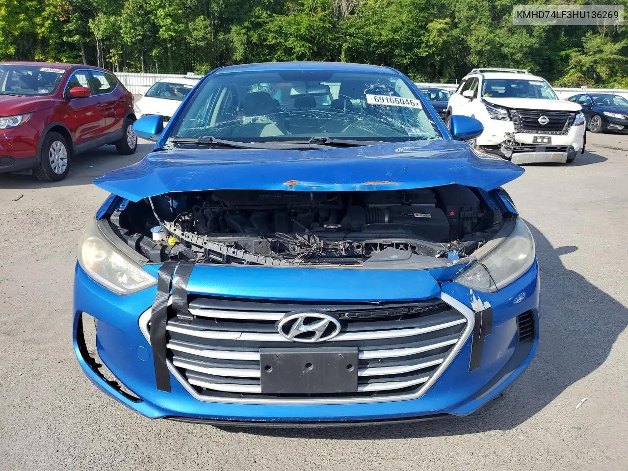 2017 HYUNDAI ELANTRA VIN KMHD74LF3HU136269 — фото 5
