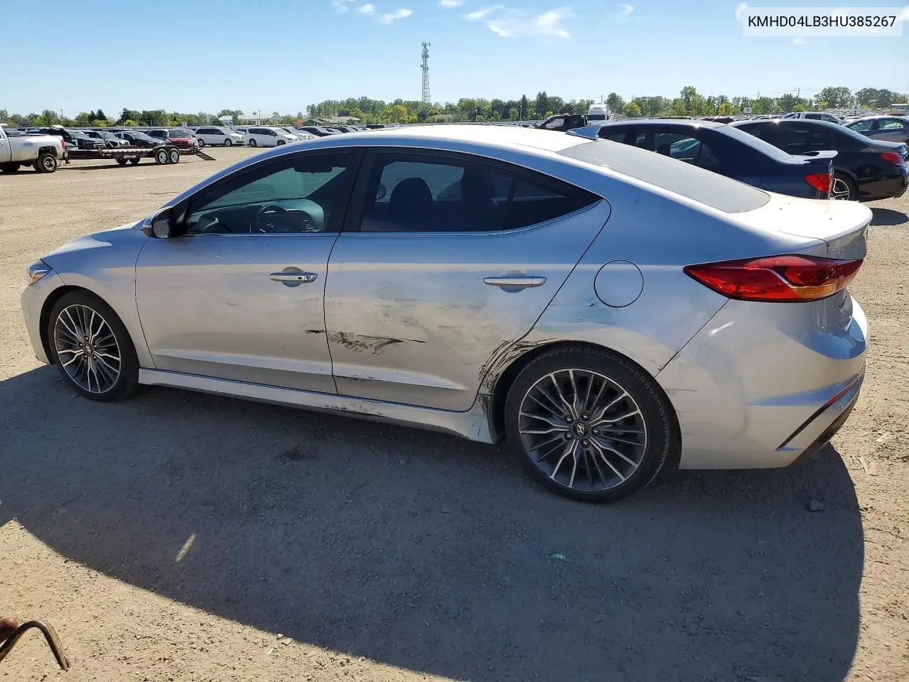 2017 HYUNDAI ELANTRA VIN KMHD04LB3HU385267 — фото 2