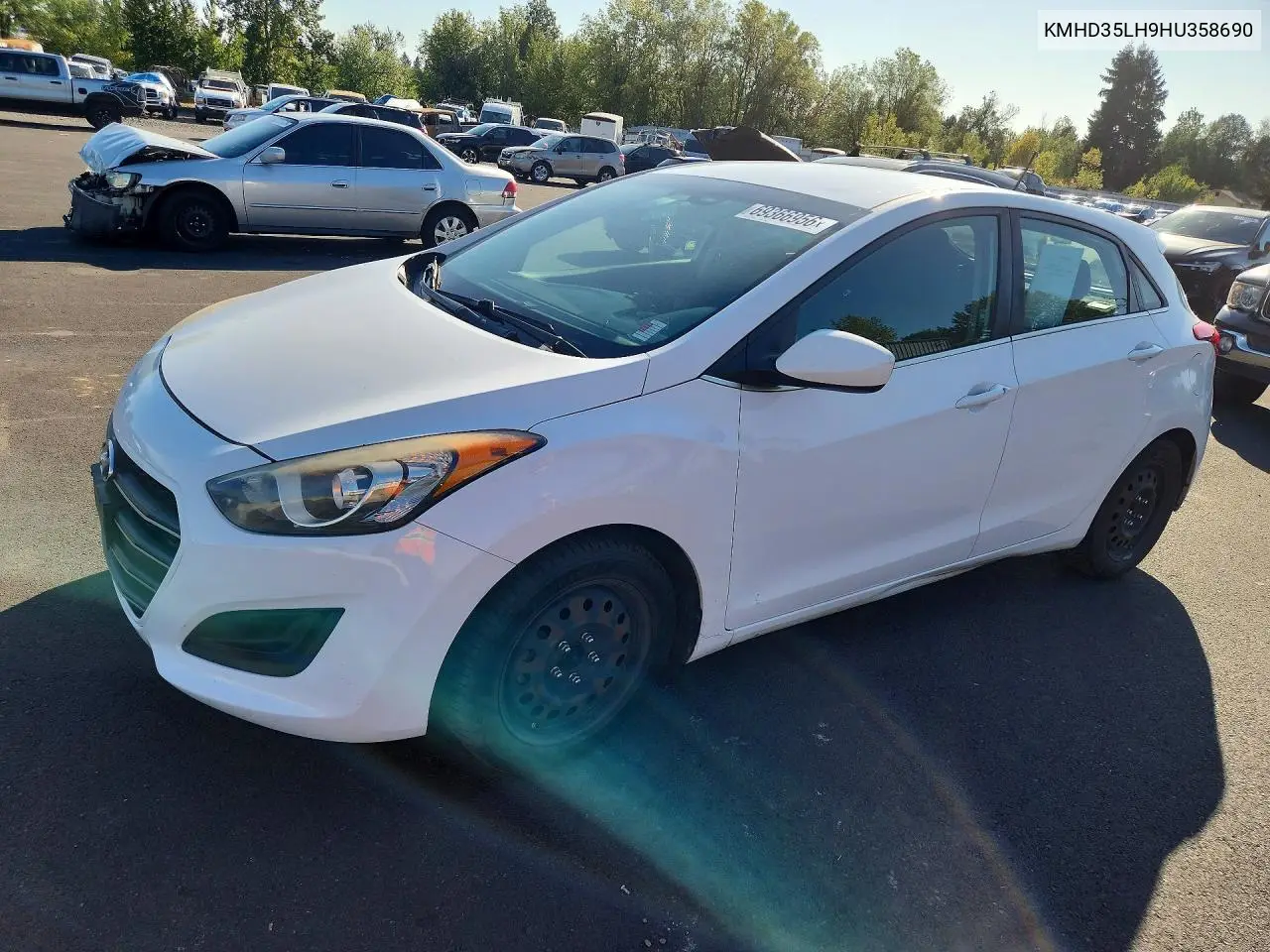 HYUNDAI ELANTRA 2017, VIN KMHD35LH9HU358690