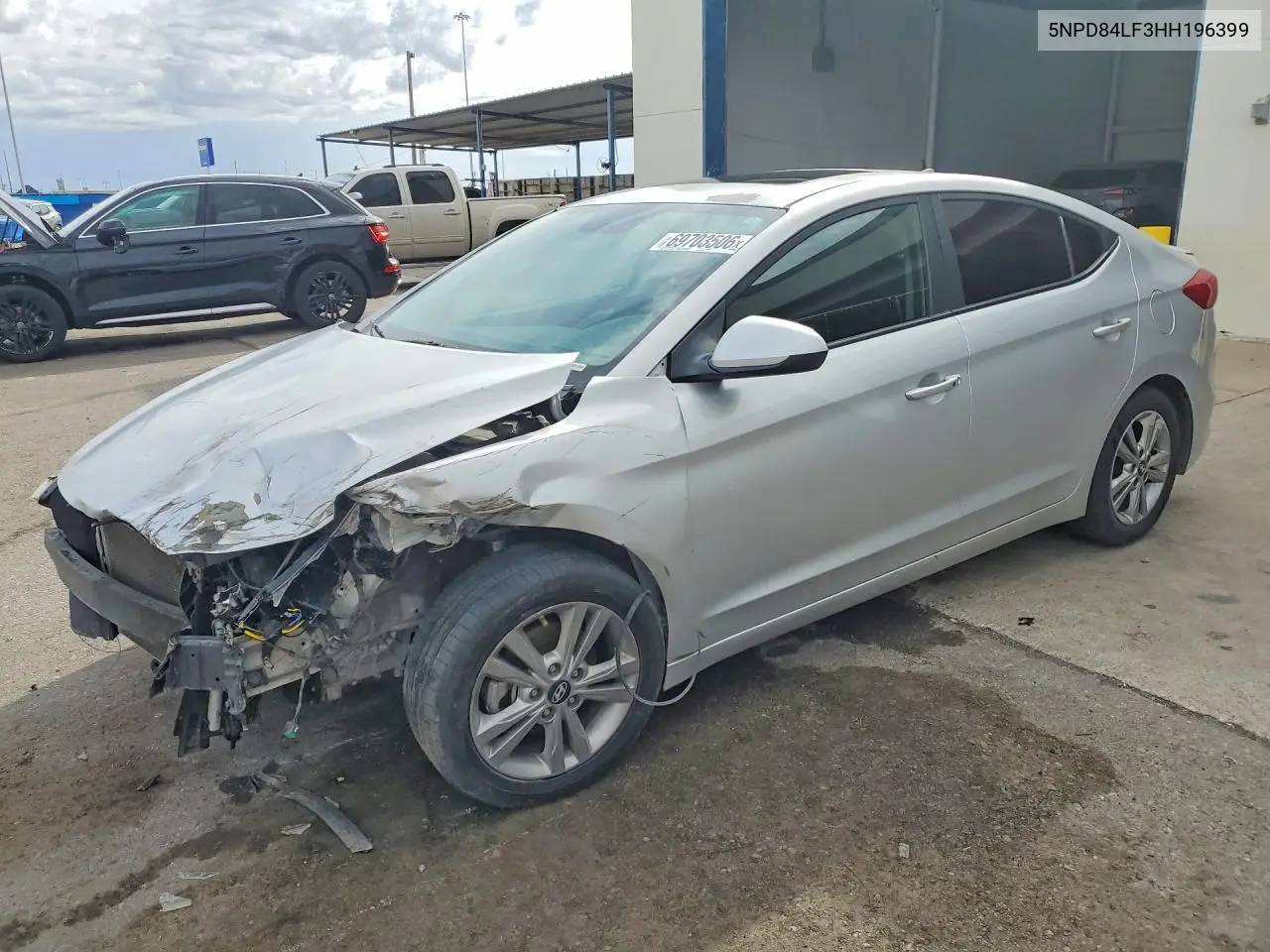 HYUNDAI ELANTRA 2017, VIN 5NPD84LF3HH196399