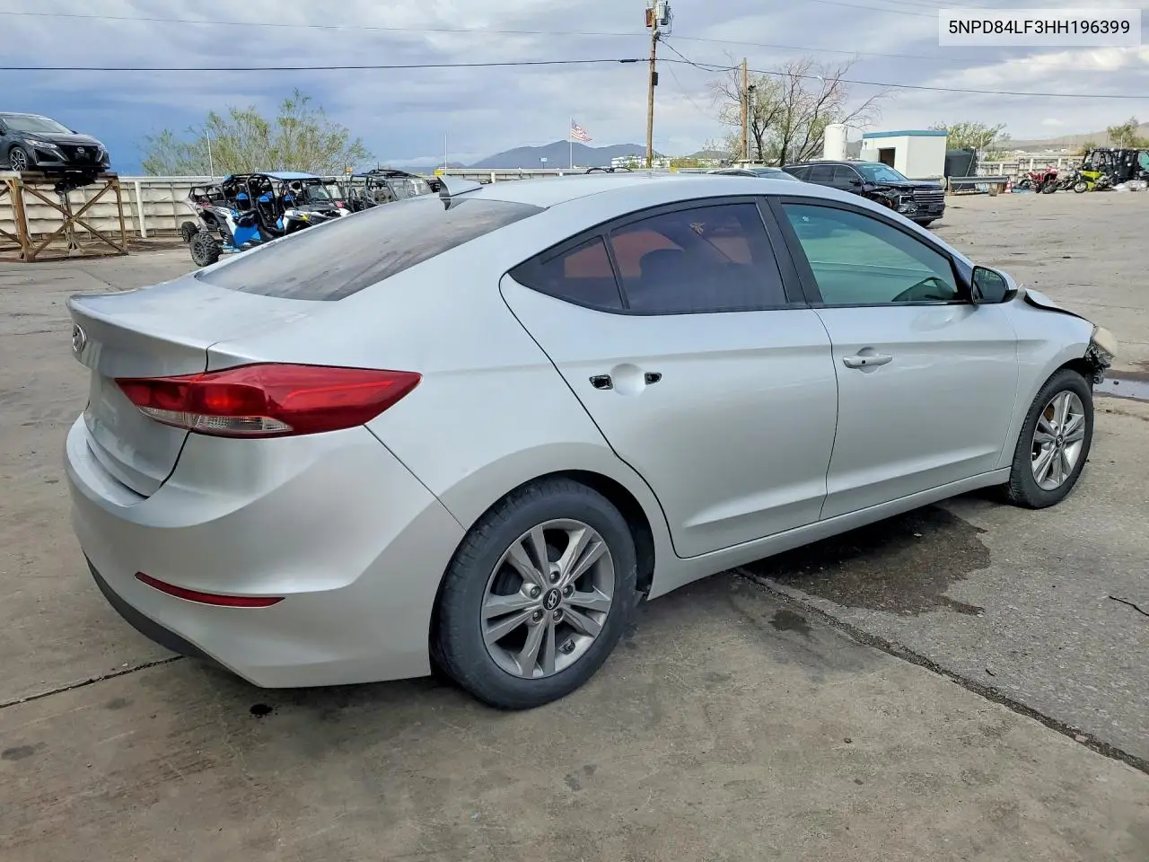 2017 HYUNDAI ELANTRA VIN 5NPD84LF3HH196399 — фото 3