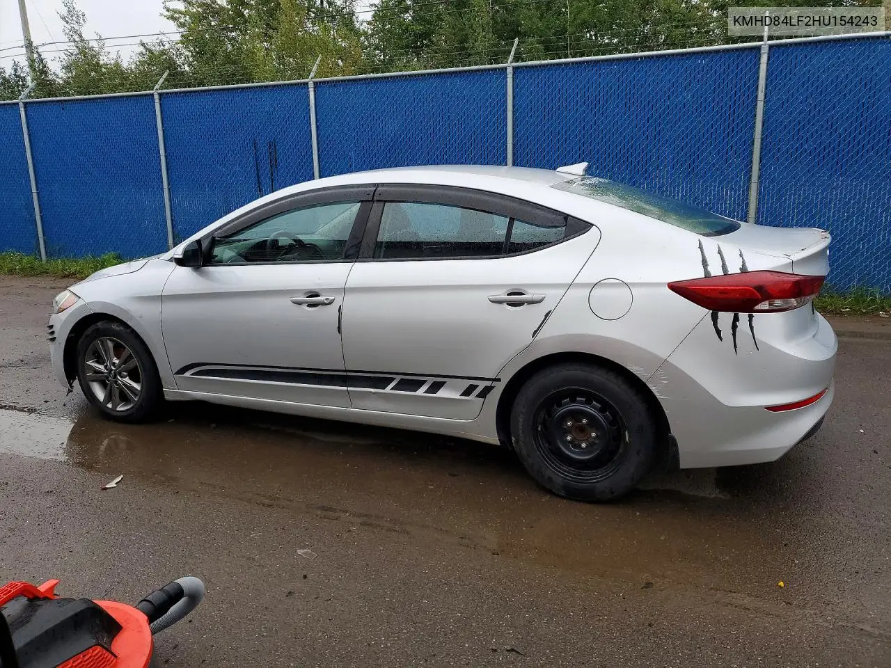 2017 HYUNDAI ELANTRA VIN KMHD84LF2HU154243 — фото 2