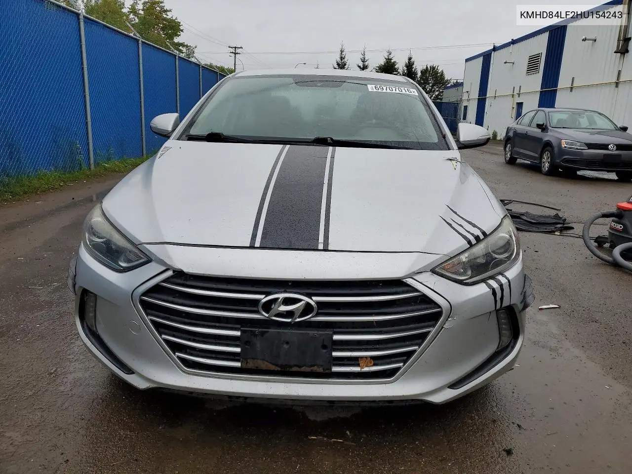 2017 HYUNDAI ELANTRA VIN KMHD84LF2HU154243 — фото 5