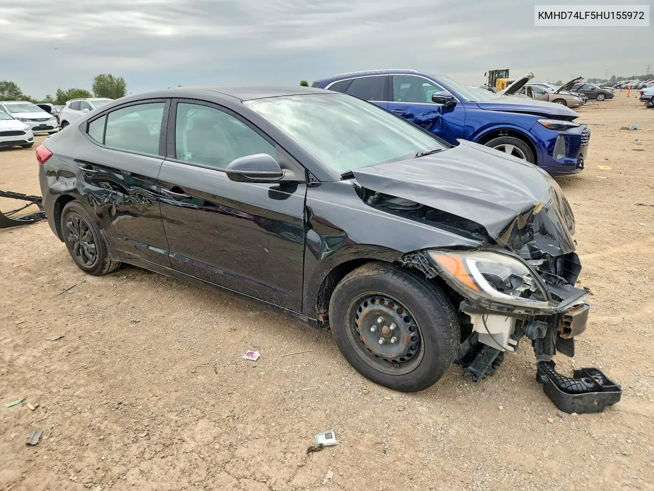 2017 HYUNDAI ELANTRA VIN KMHD74LF5HU155972 — фото 4