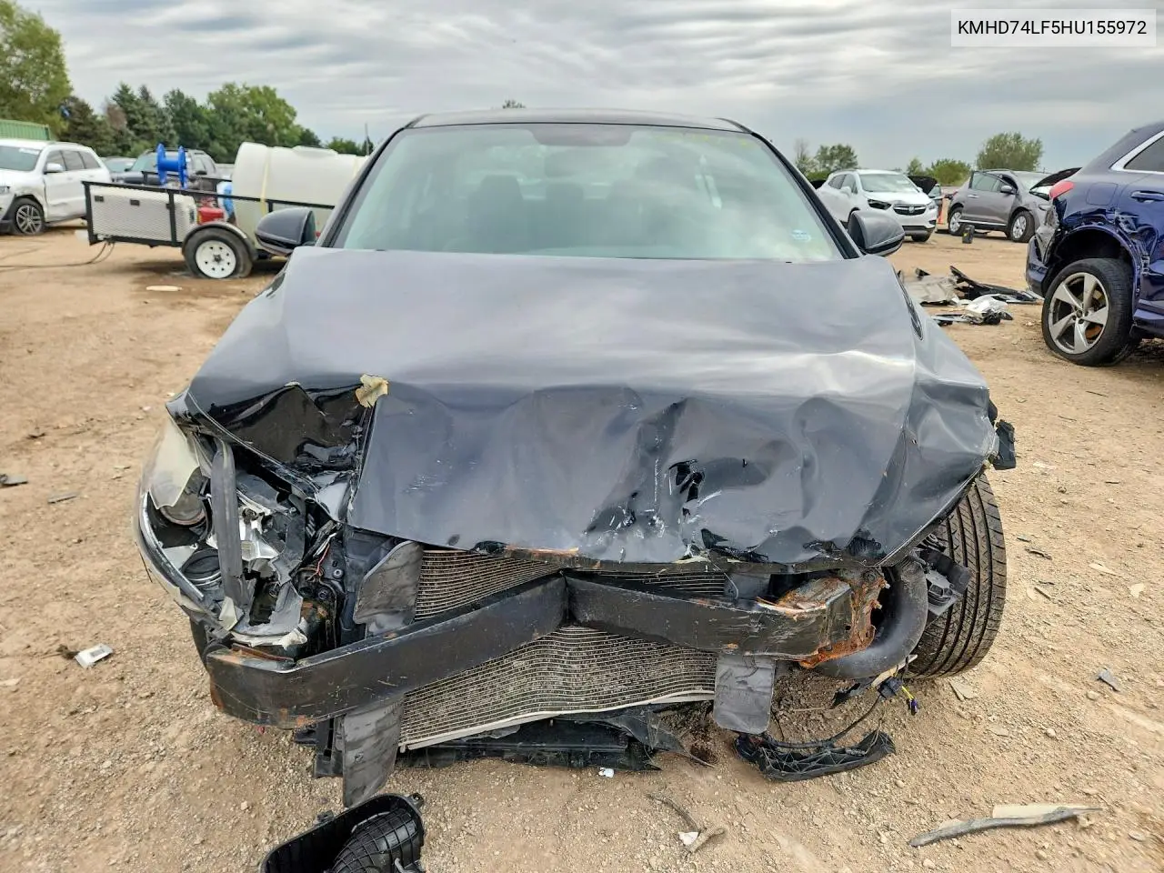 2017 HYUNDAI ELANTRA VIN KMHD74LF5HU155972 — фото 5