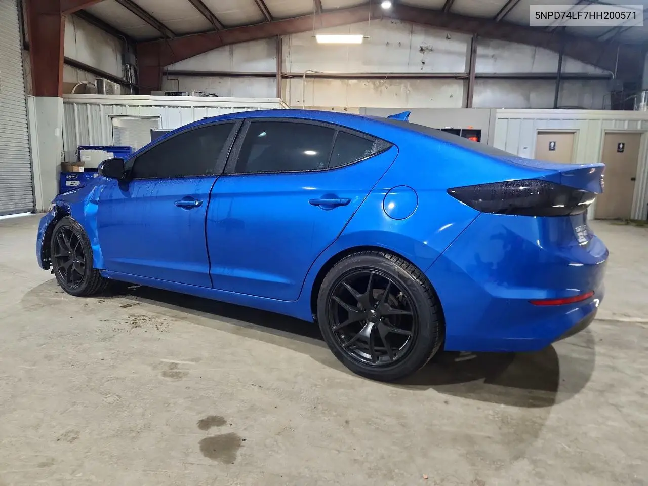 2017 HYUNDAI ELANTRA VIN 5NPD74LF7HH200571 — фото 2