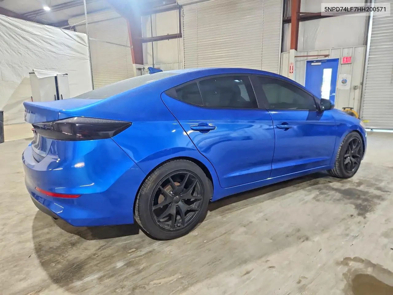 2017 HYUNDAI ELANTRA VIN 5NPD74LF7HH200571 — фото 3