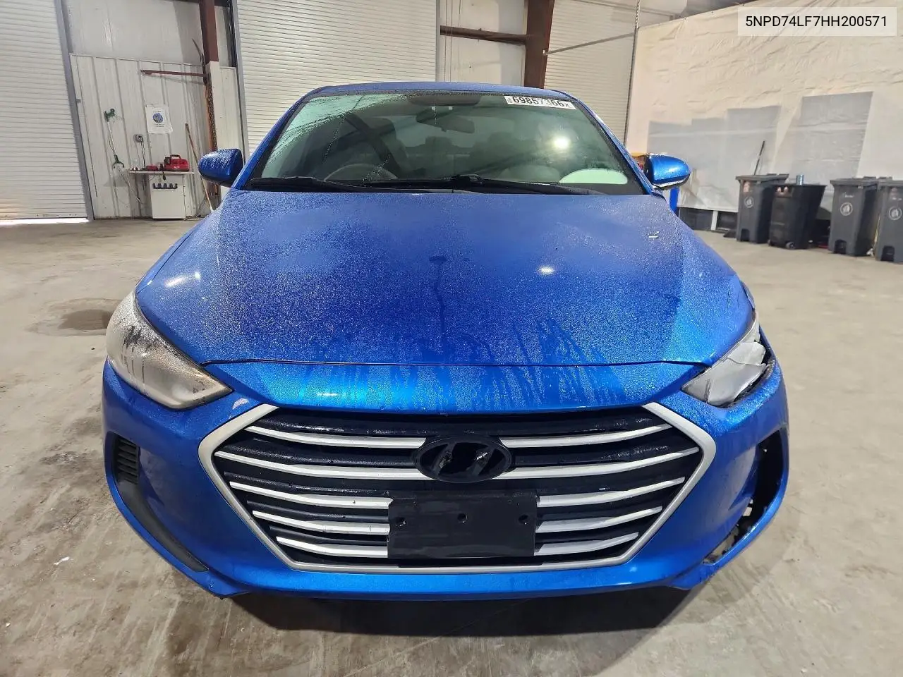 2017 HYUNDAI ELANTRA VIN 5NPD74LF7HH200571 — фото 5