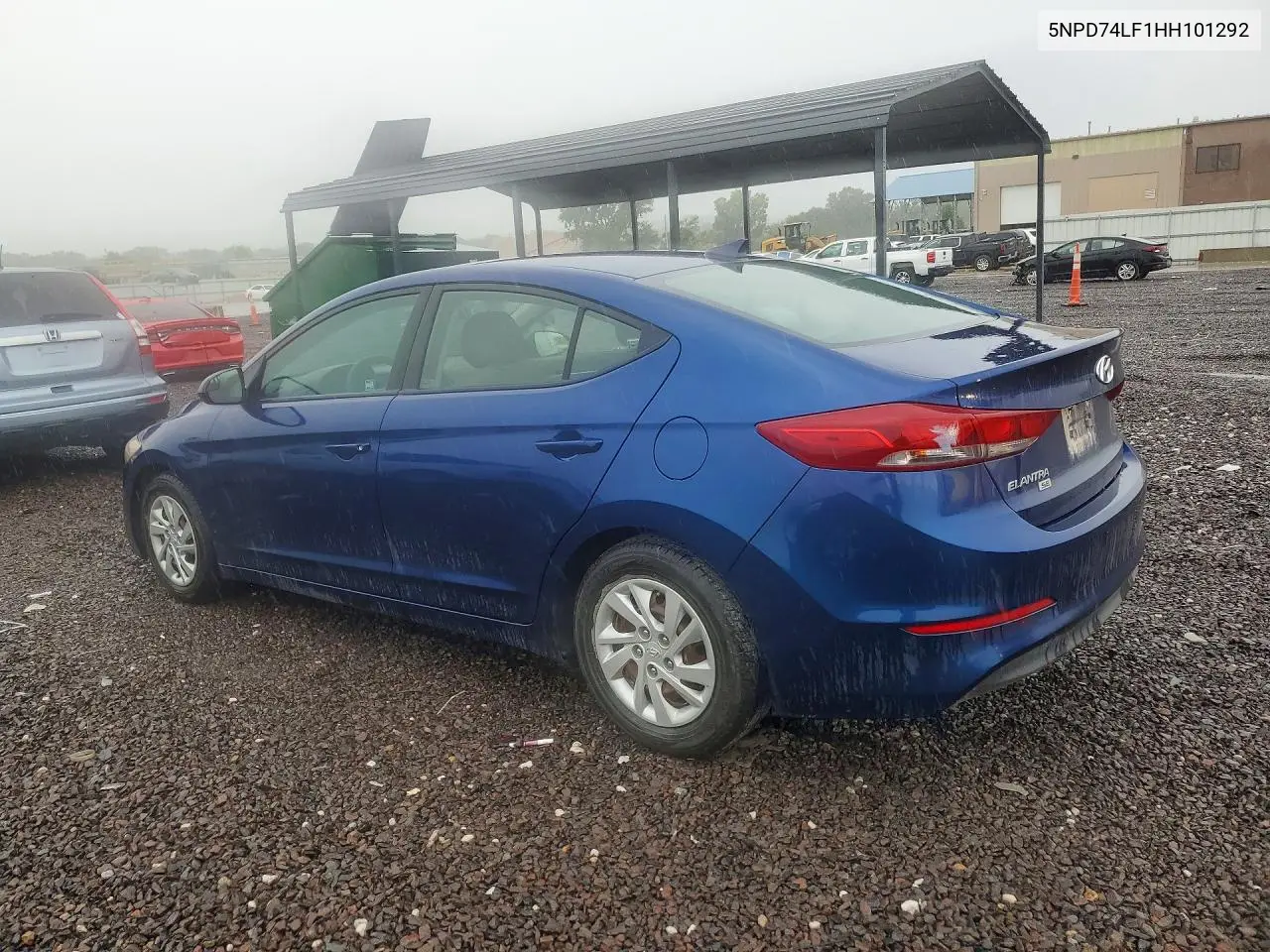 2017 HYUNDAI ELANTRA VIN 5NPD74LF1HH101292 — фото 2